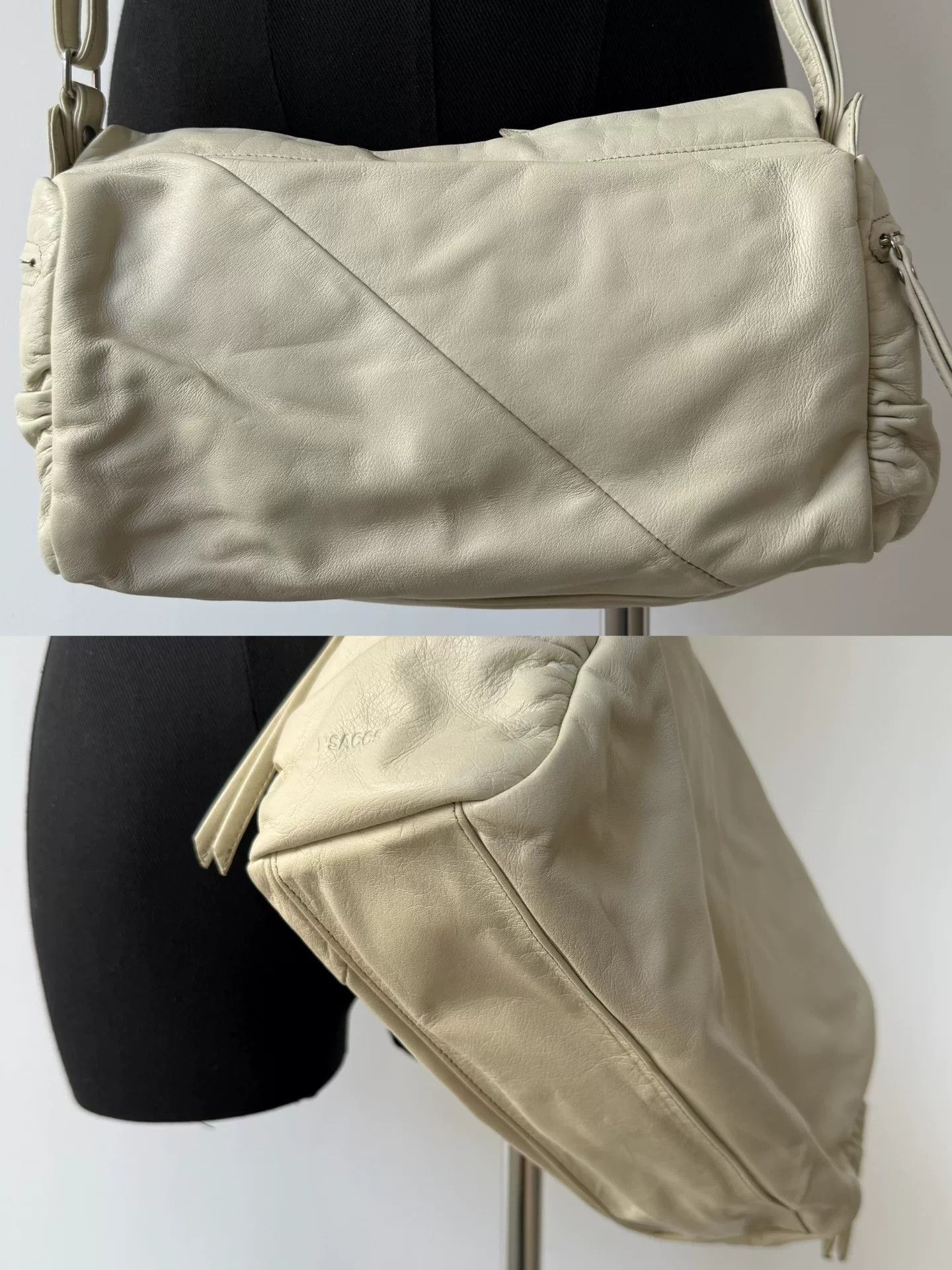 Yohji Yamamoto minimalist ivory crossbody bag by yohji yamamoto Size ONE SIZE - 9 Thumbnail