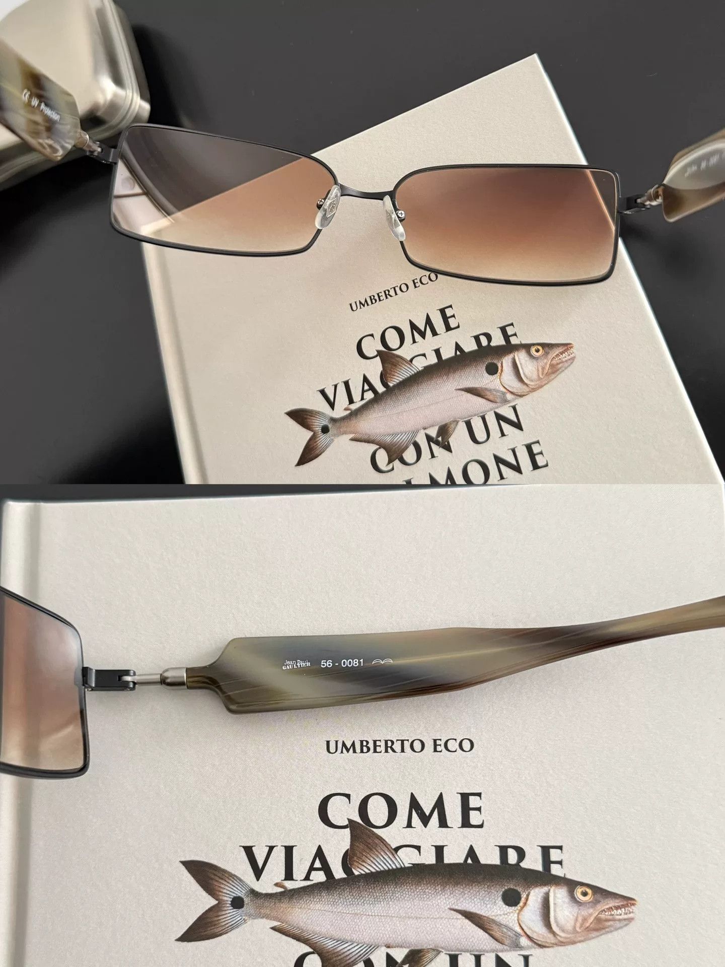 Jean Paul Gaultier Jean Paul Gaultier Cyberpunk Blade Sunglasses Size ONE SIZE - 9 Thumbnail