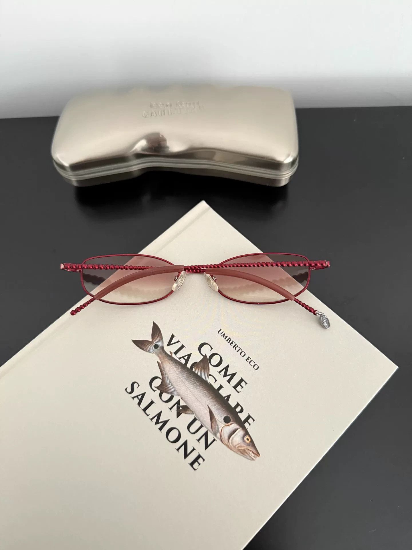 Jean Paul Gaultier Jean Paul Gaultier Red Blue Sunglasses Size ONE SIZE - 5 Thumbnail