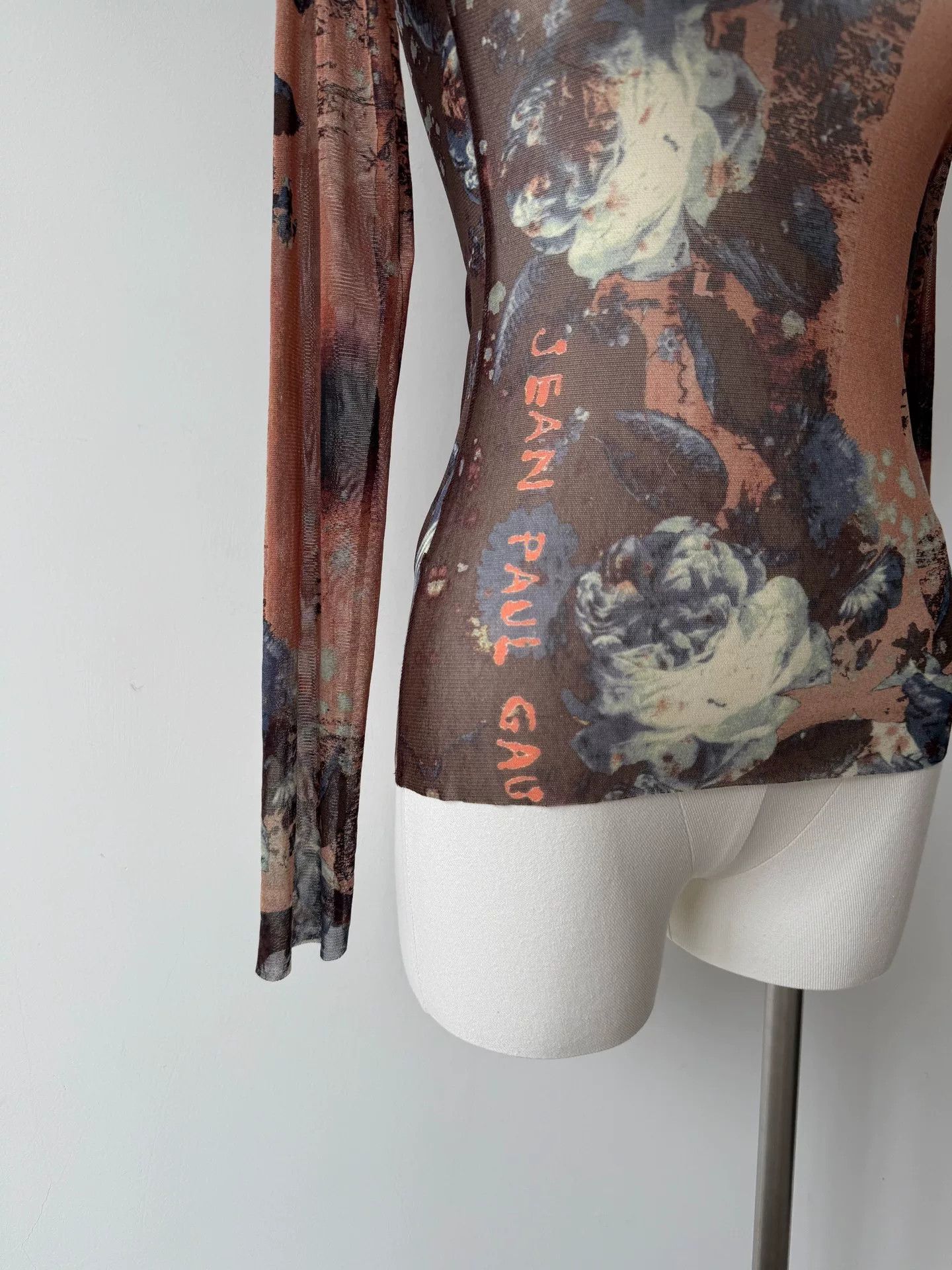 Jean Paul Gaultier Jean Paul Gaultier Floral Print High Neck Top Size M / US 6-8 / IT 42-44 - 4 Thumbnail