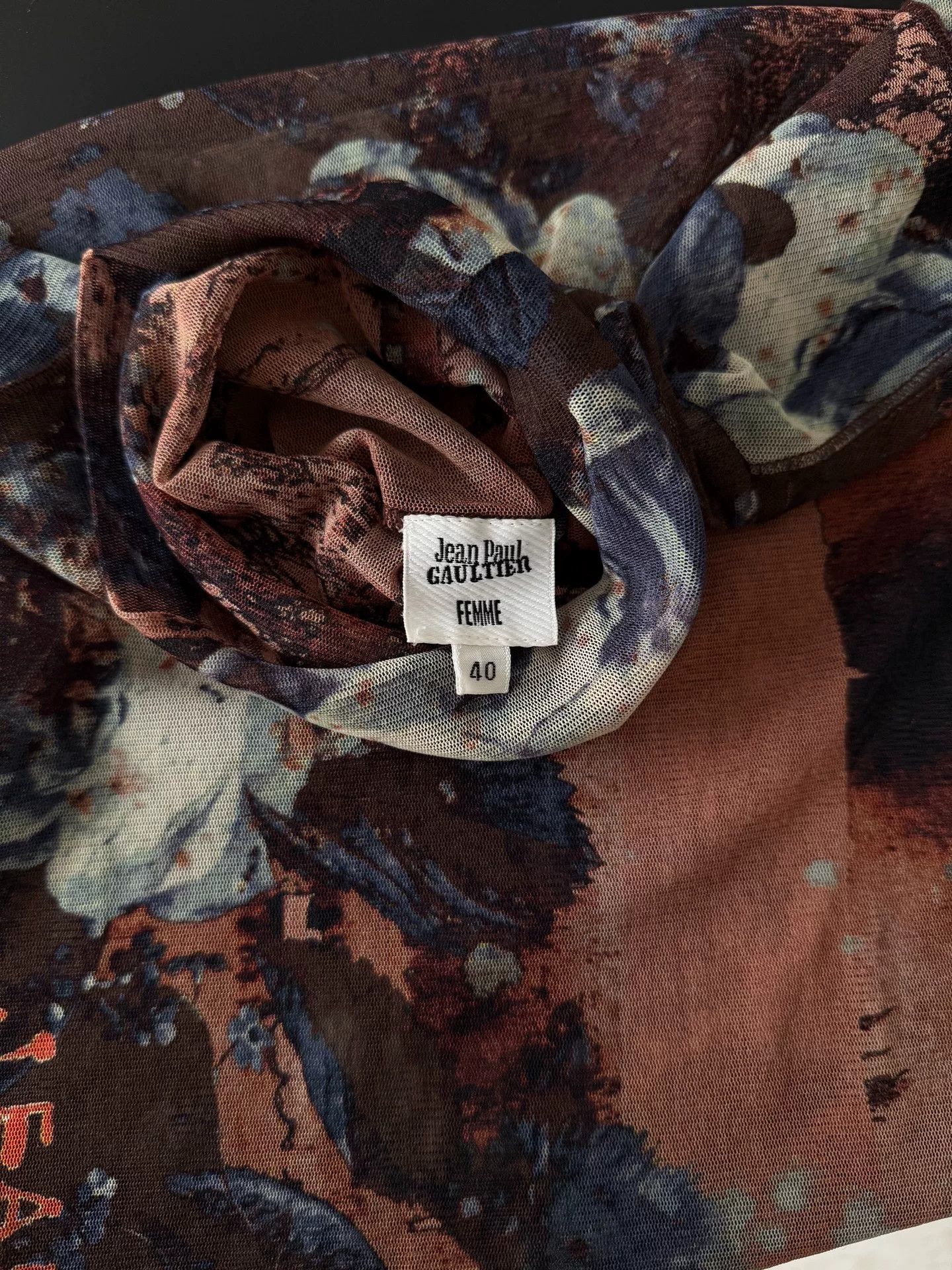 Jean Paul Gaultier Jean Paul Gaultier Floral Print High Neck Top Size M / US 6-8 / IT 42-44 - 6 Thumbnail