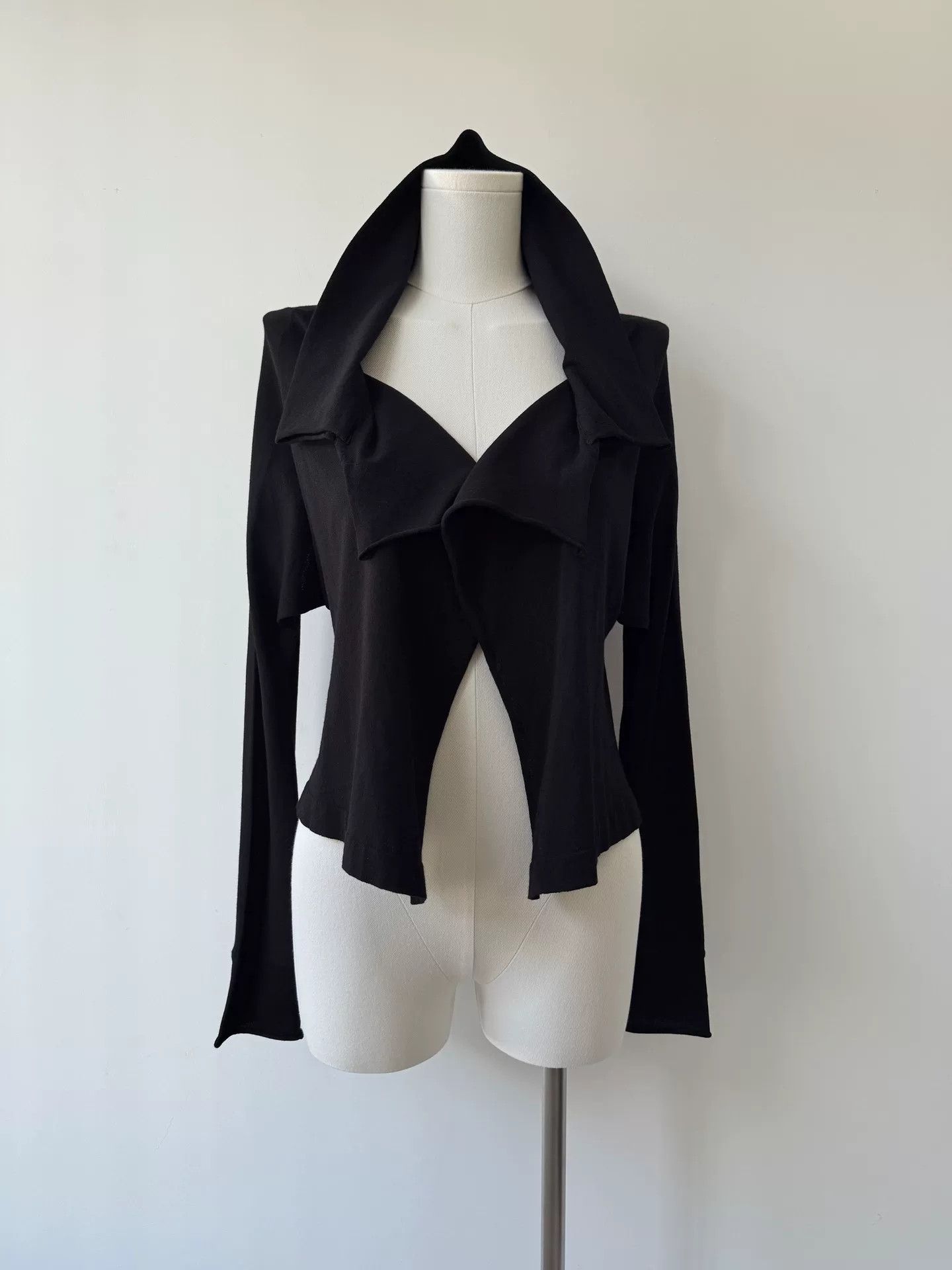 Y's Yohji Yamamoto Y's Asymmetrical Black Cardigan Size M / US 6-8 / IT 42-44 - 5 Thumbnail