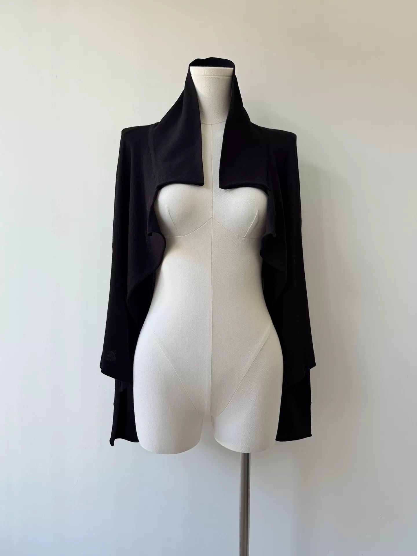 Y's Yohji Yamamoto Y's Asymmetrical Black Cardigan Size M / US 6-8 / IT 42-44 - 4 Thumbnail