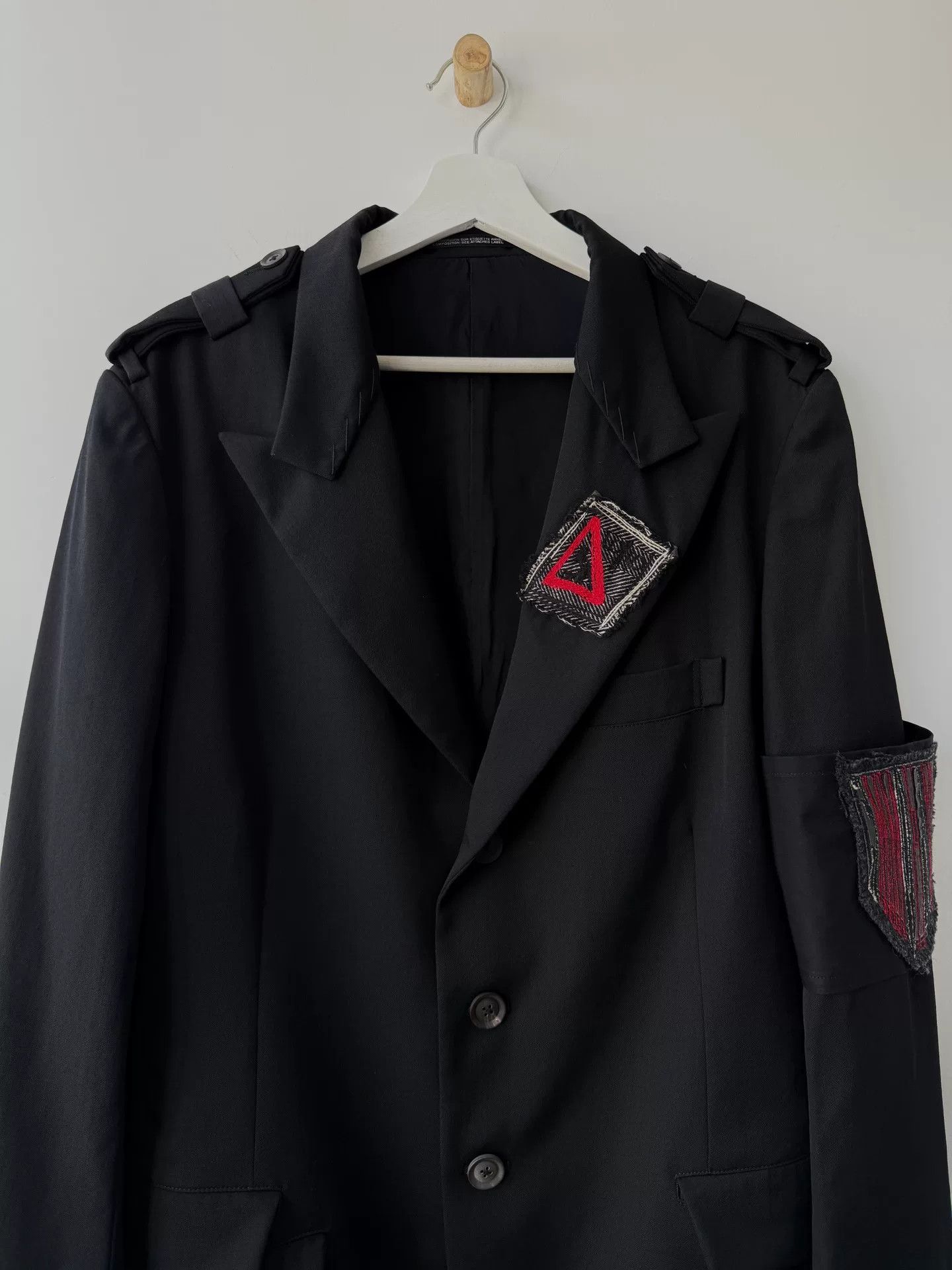 Yohji Yamamoto Yohji Yamamoto Black Wool Smoking Jacket Size US L / EU 52-54 / 3 - 2 Thumbnail