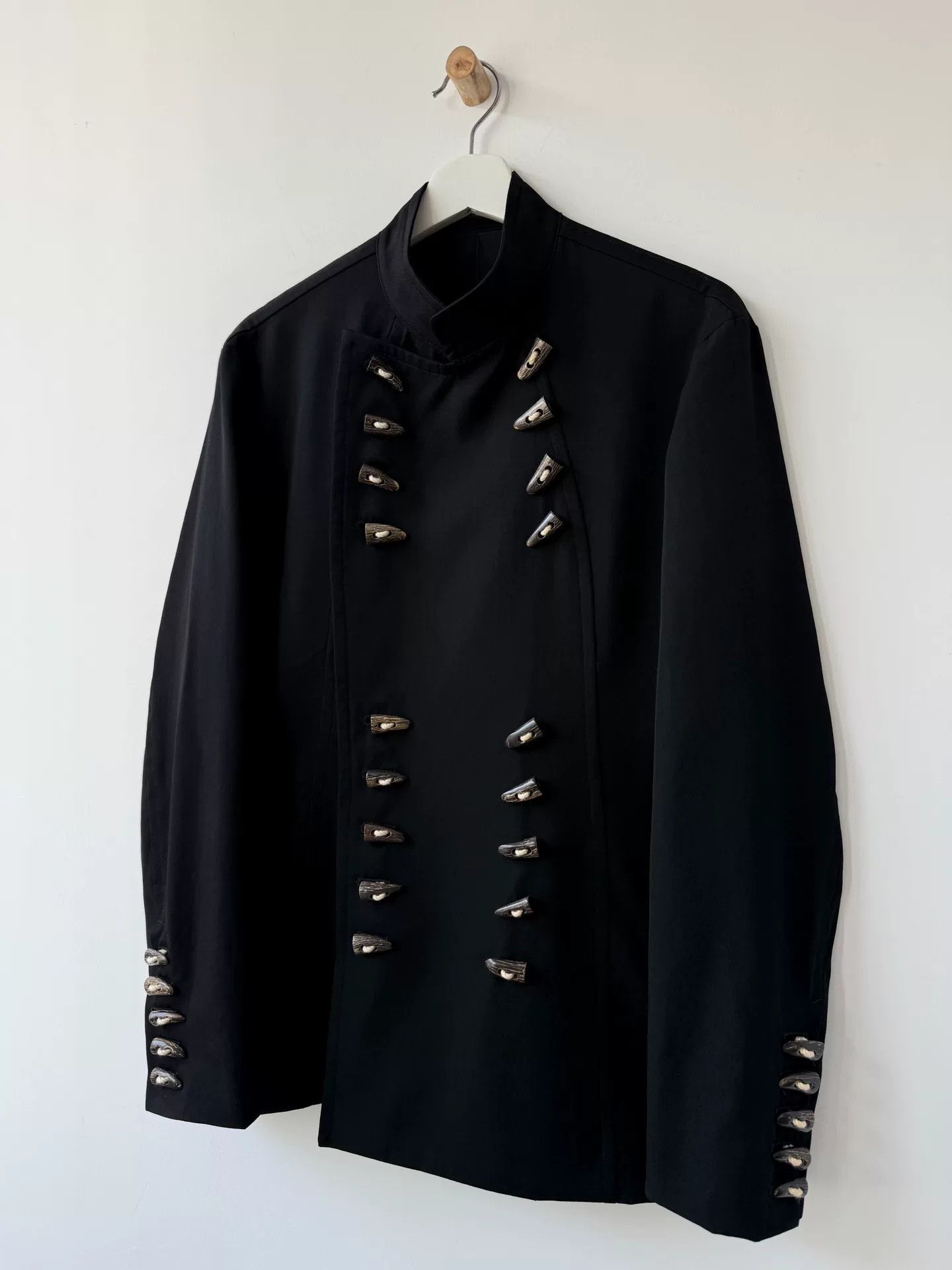 Yohji Yamamoto yohji yamamoto 12aw black jacket with buttons Size US M / EU 48-50 / 2 - 4 Thumbnail