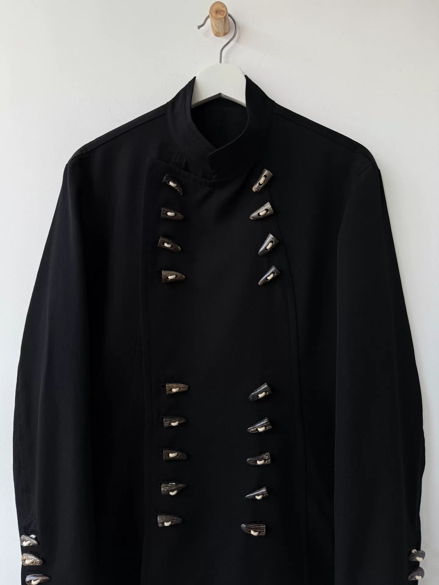 Yohji Yamamoto yohji yamamoto 12aw black jacket with buttons Size US M / EU 48-50 / 2 - 7 Thumbnail