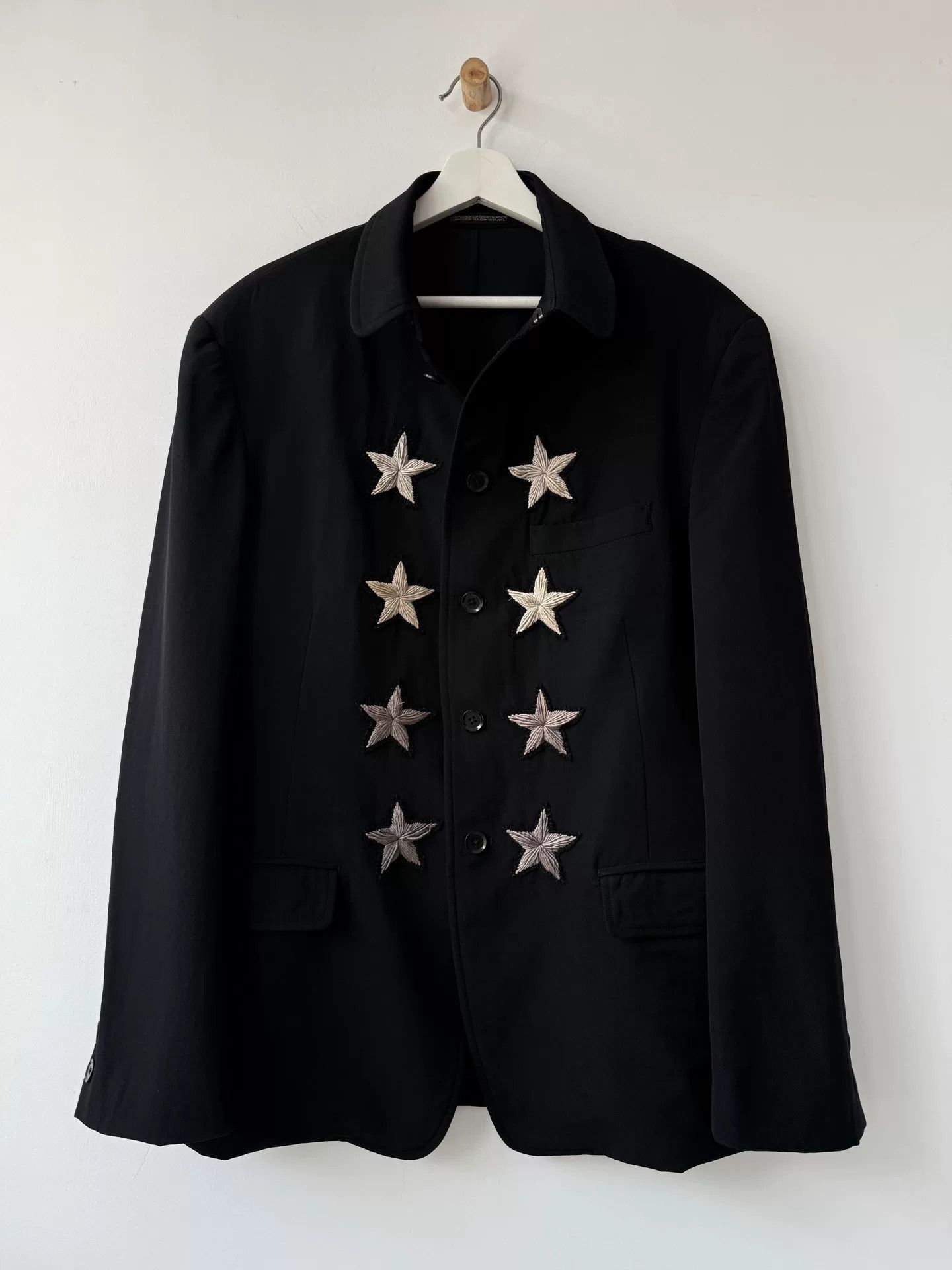 Yohji Yamamoto black wool baroque star jacket Size US L / EU 52-54 / 3 - 4 Thumbnail