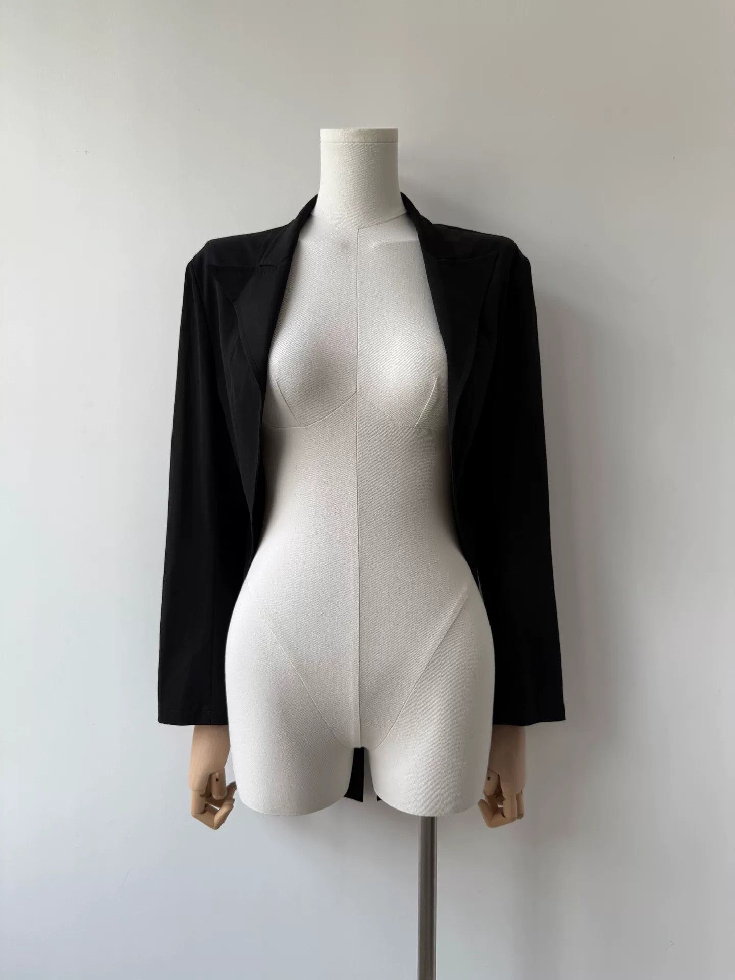 Y's Yohji Yamamoto Y's Black Tailored Smoking Jacket Size ONE SIZE - 2 Thumbnail
