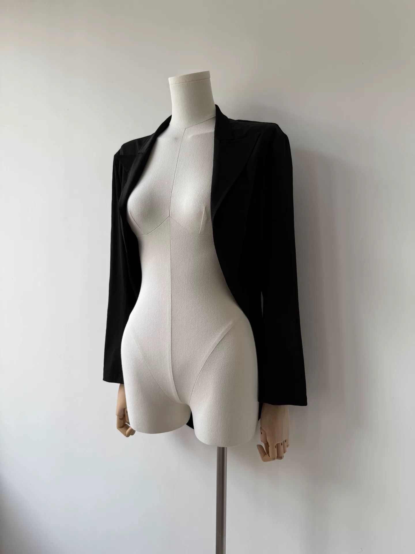 Y's Yohji Yamamoto Y's Black Tailored Smoking Jacket Size ONE SIZE - 3 Thumbnail