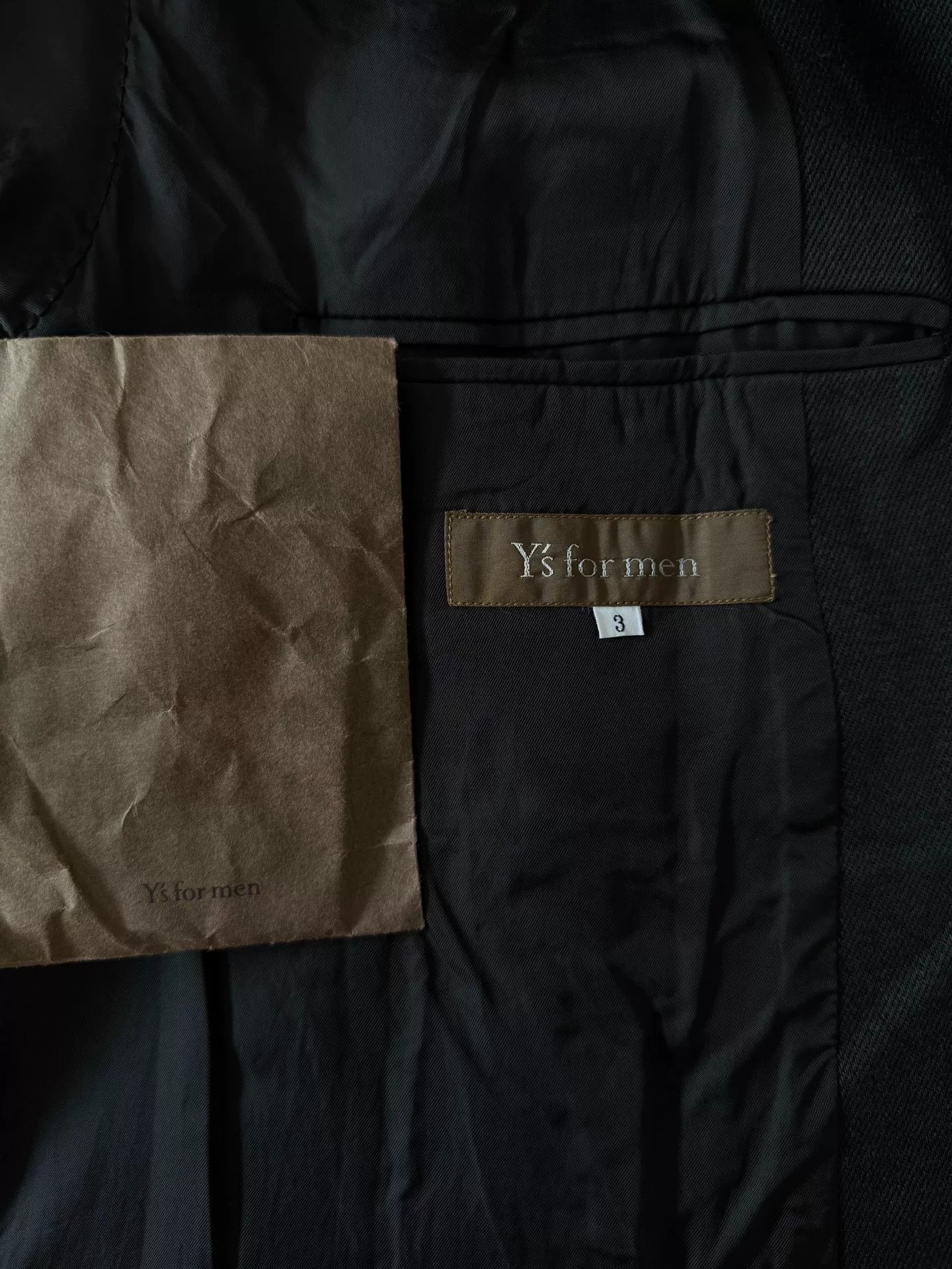 Y's for Men yohji yamamoto men's wool-linen suit jacket Size US L / EU 52-54 / 3 - 5 Thumbnail