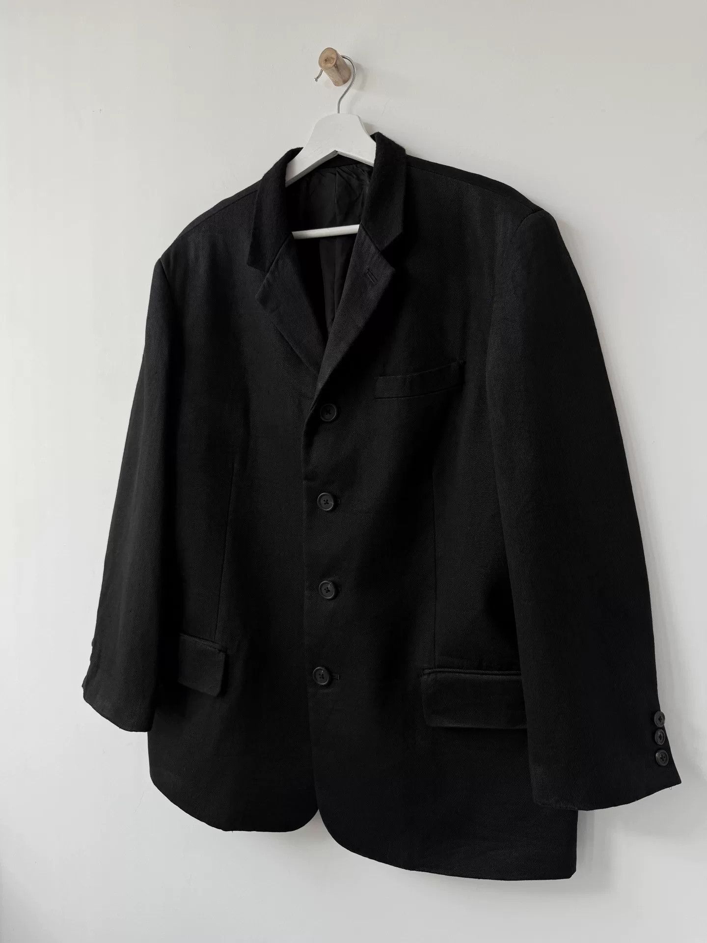 Y's for Men yohji yamamoto men's wool-linen suit jacket Size US L / EU 52-54 / 3 - 2 Thumbnail
