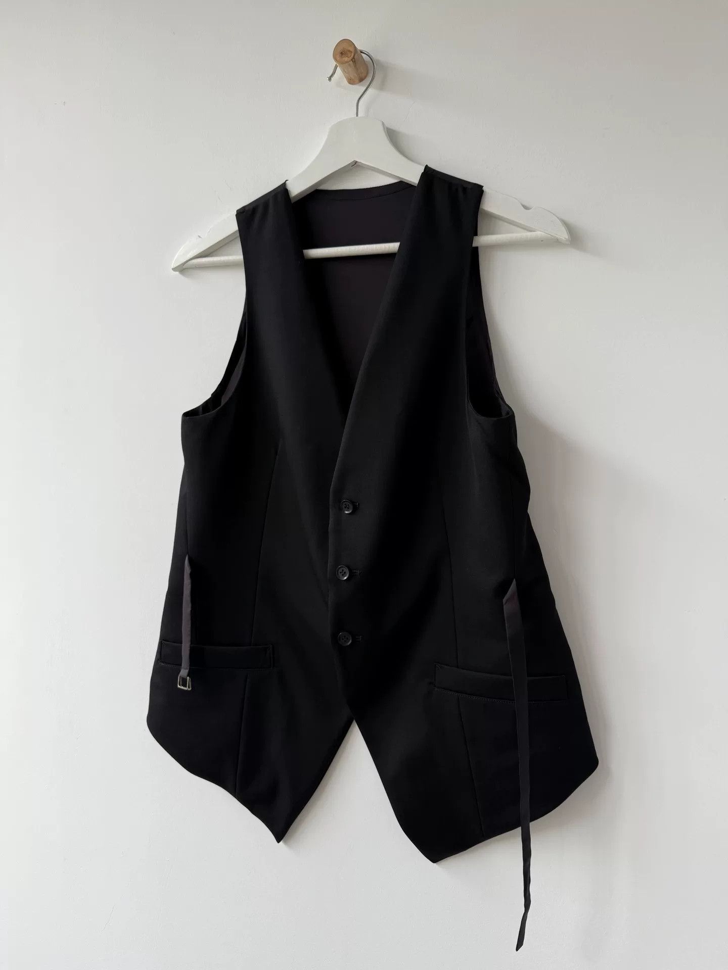 Y's Yohji Yamamoto Y's Wool Vest with Straps Size US M / EU 48-50 / 2 - 2 Thumbnail