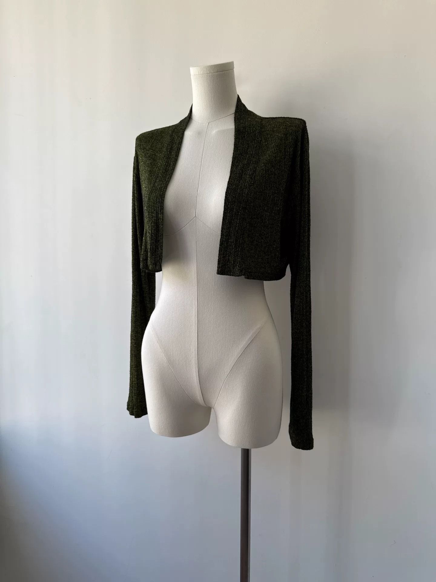 Yohji Yamamoto Yohji Yamamoto Knitted Cardigan in Moss Green Size M / US 6-8 / IT 42-44 - 2 Thumbnail
