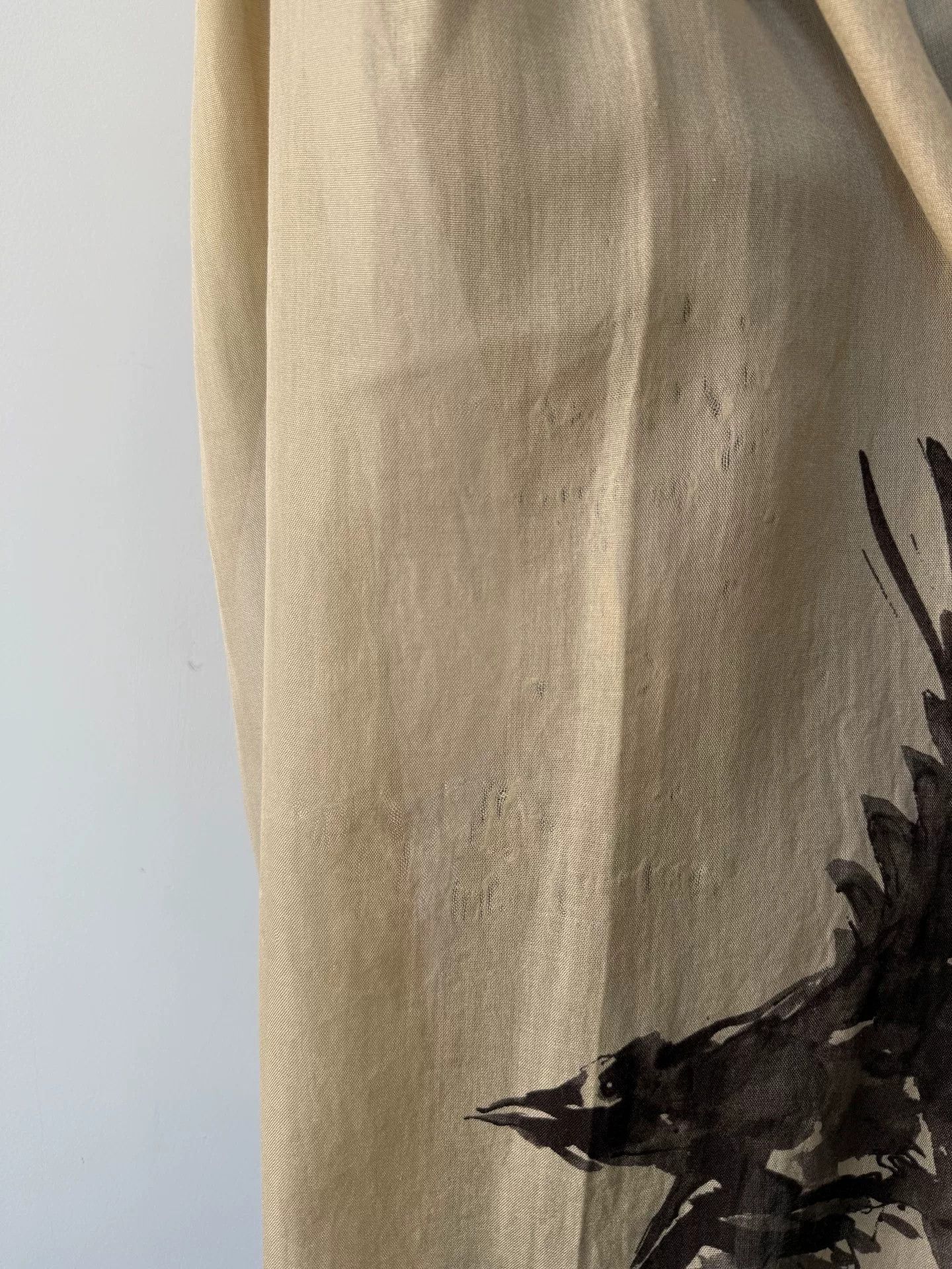 Y's black crow ink scarf from yohji yamamoto Size ONE SIZE - 6 Thumbnail