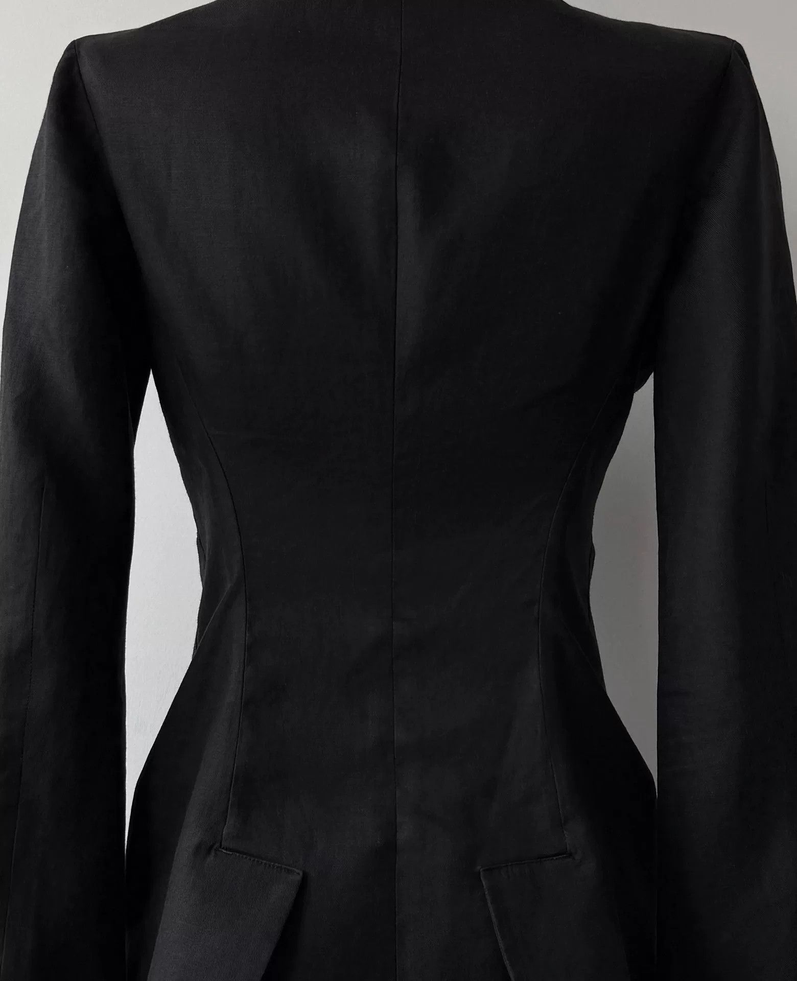 Yohji Yamamoto yohji yamamoto femme black ramie jacket Size M / US 6-8 / IT 42-44 - 9 Thumbnail