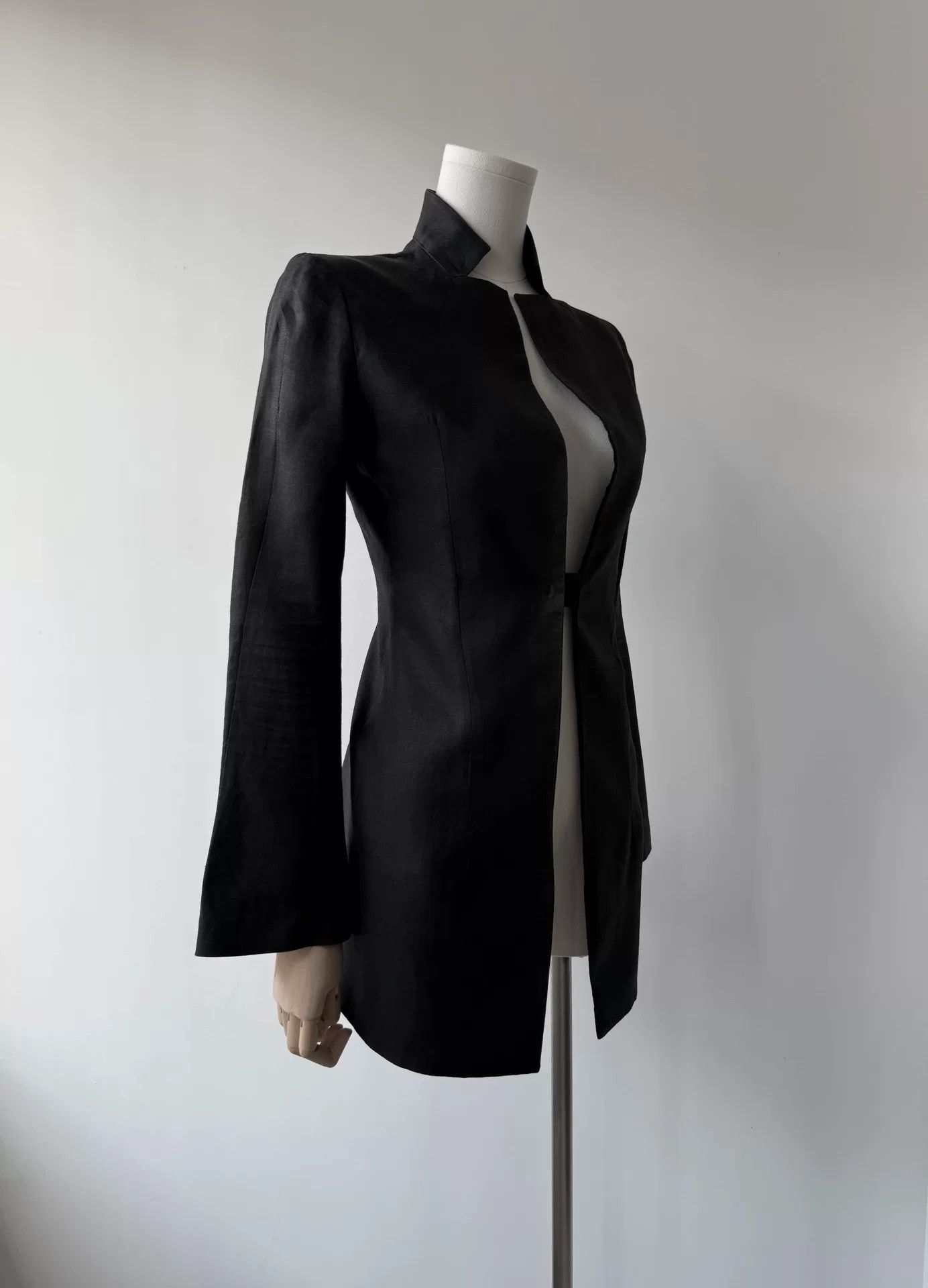 Yohji Yamamoto yohji yamamoto femme black ramie jacket Size M / US 6-8 / IT 42-44 - 4 Thumbnail