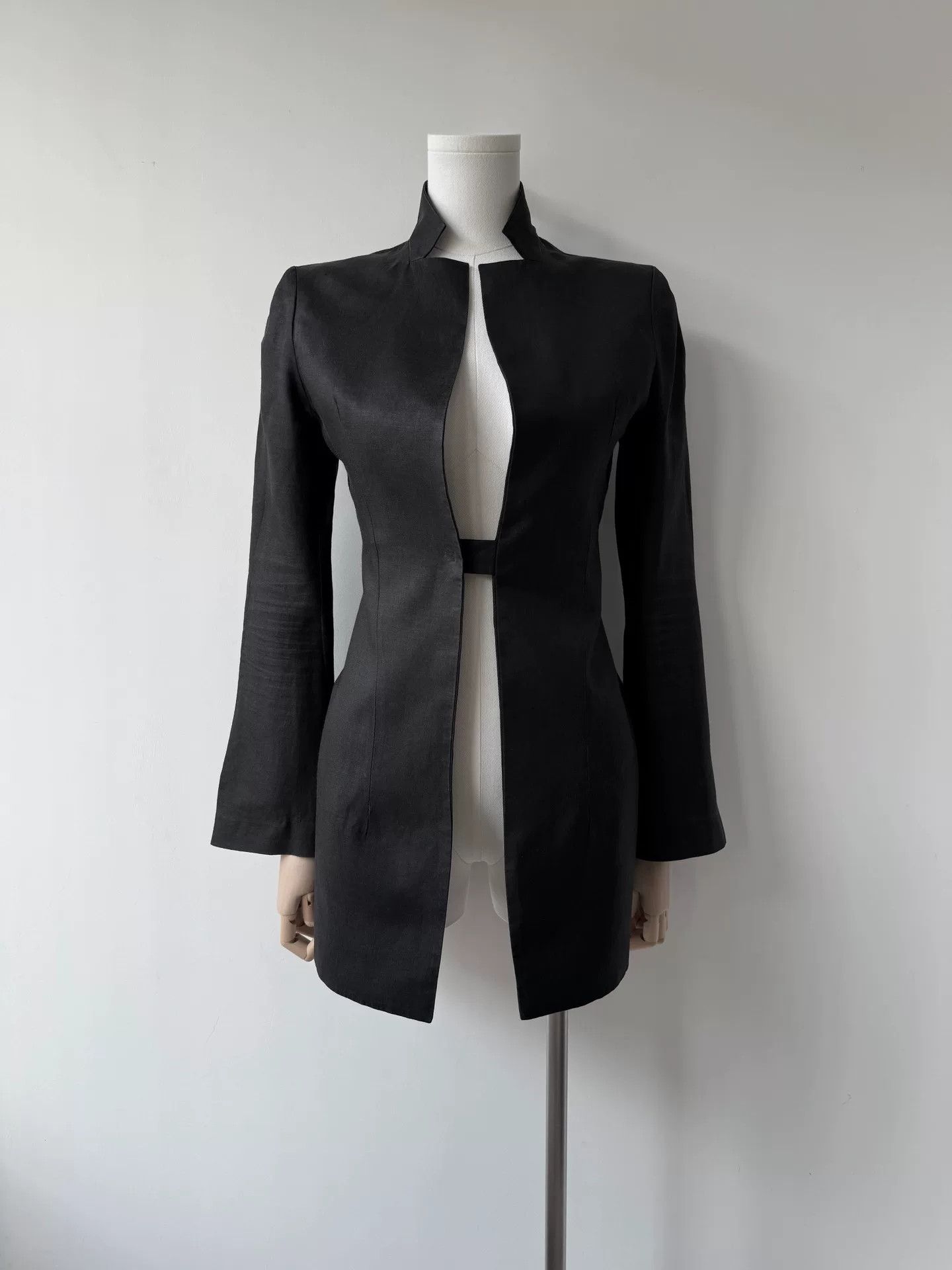 Yohji Yamamoto yohji yamamoto femme black ramie jacket Size M / US 6-8 / IT 42-44 - 7 Thumbnail