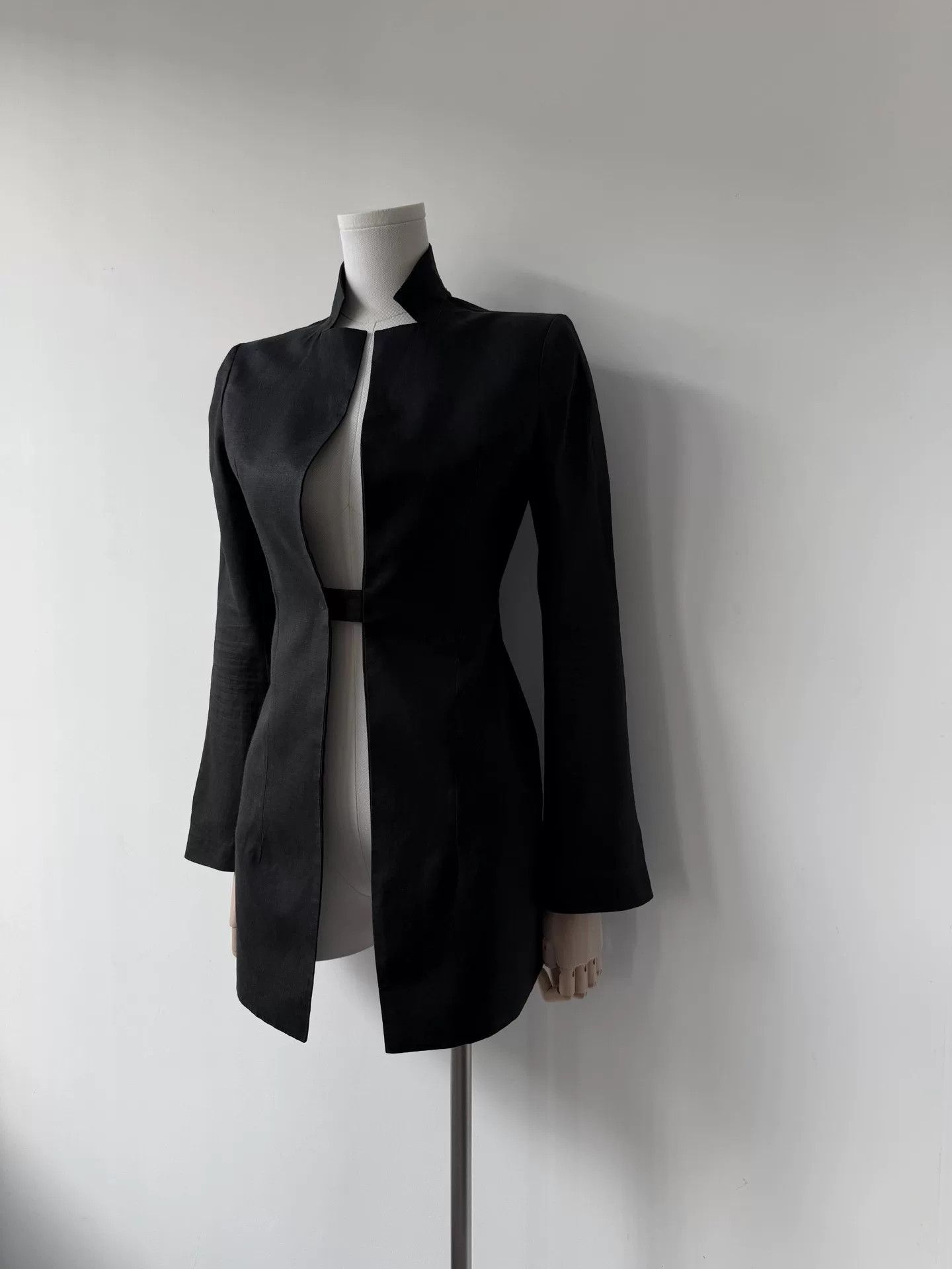 Yohji Yamamoto yohji yamamoto femme black ramie jacket Size M / US 6-8 / IT 42-44 - 3 Thumbnail