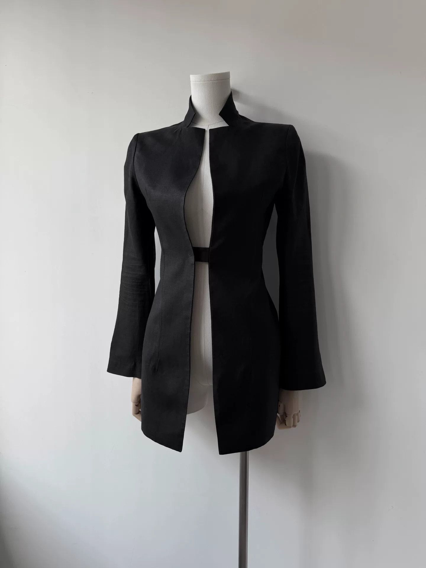 Yohji Yamamoto yohji yamamoto femme black ramie jacket Size M / US 6-8 / IT 42-44 - 2 Thumbnail