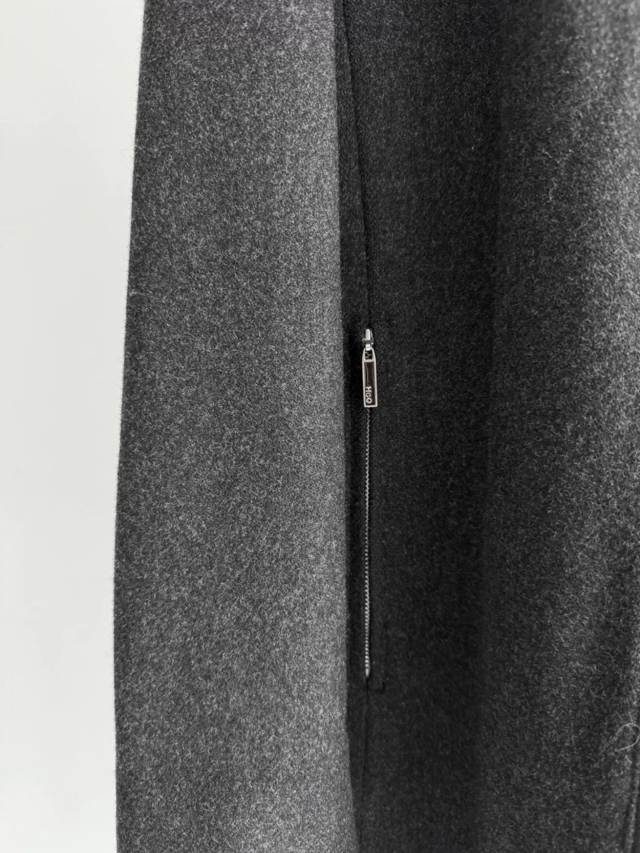 Jean Paul Gaultier Jean Paul Gaultier Charcoal Wool Zip Coat Size US L / EU 52-54 / 3 - 5 Thumbnail