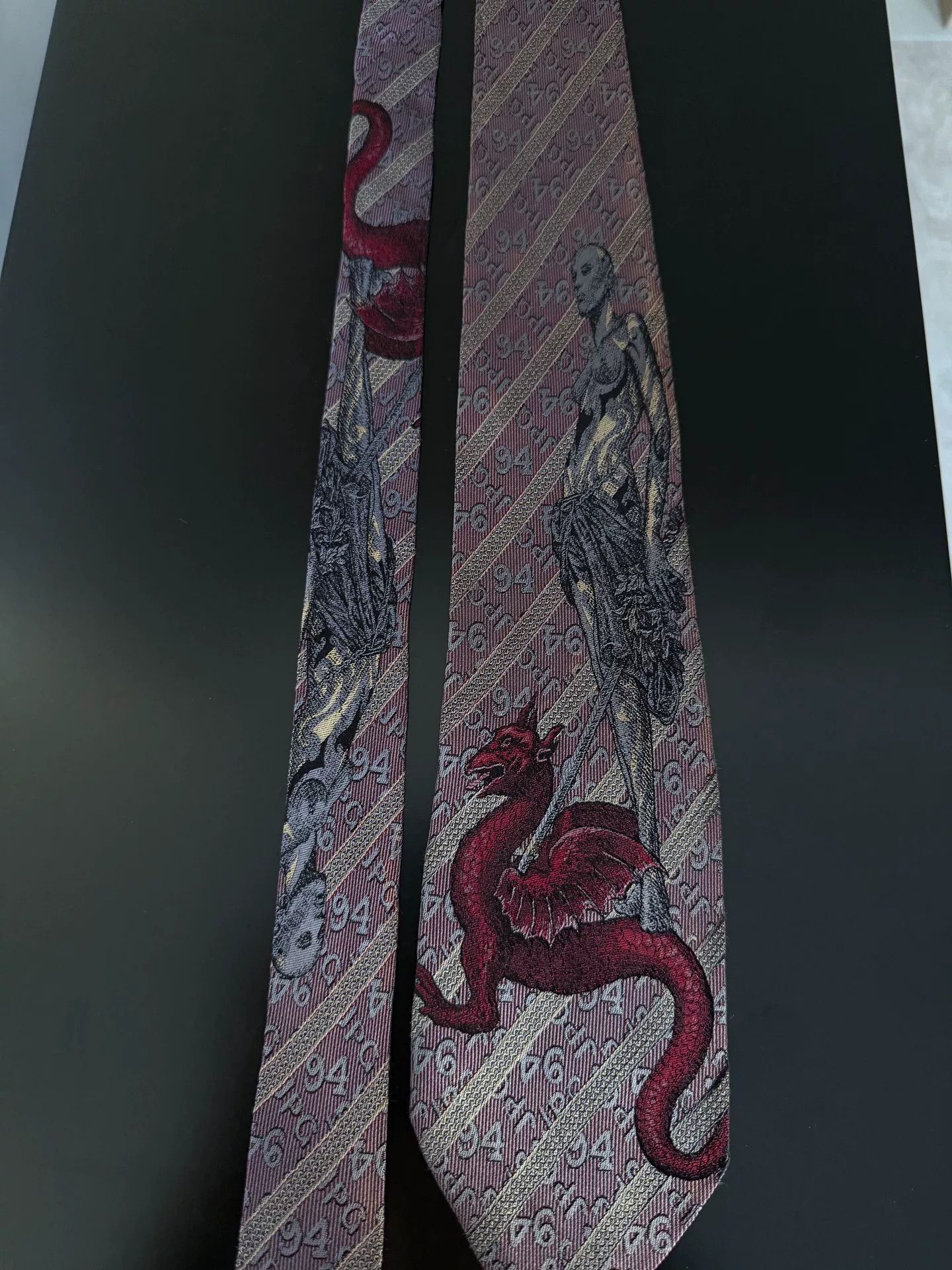 Jean Paul Gaultier Jean Paul Gaultier Sci-fi Design Tie Size ONE SIZE - 4 Thumbnail