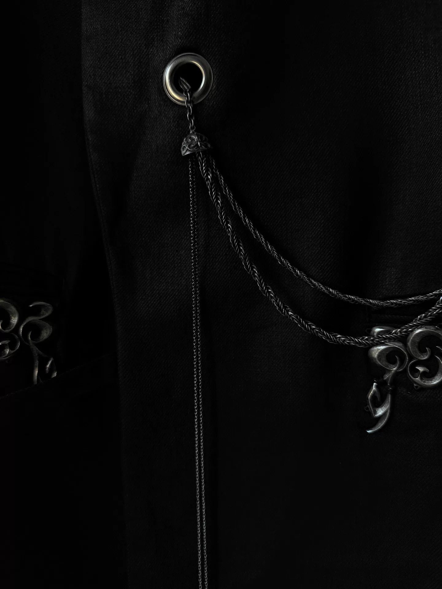 Yohji Yamamoto Yohji Yamamoto Black Linen Vest Size M / US 6-8 / IT 42-44 - 3 Thumbnail