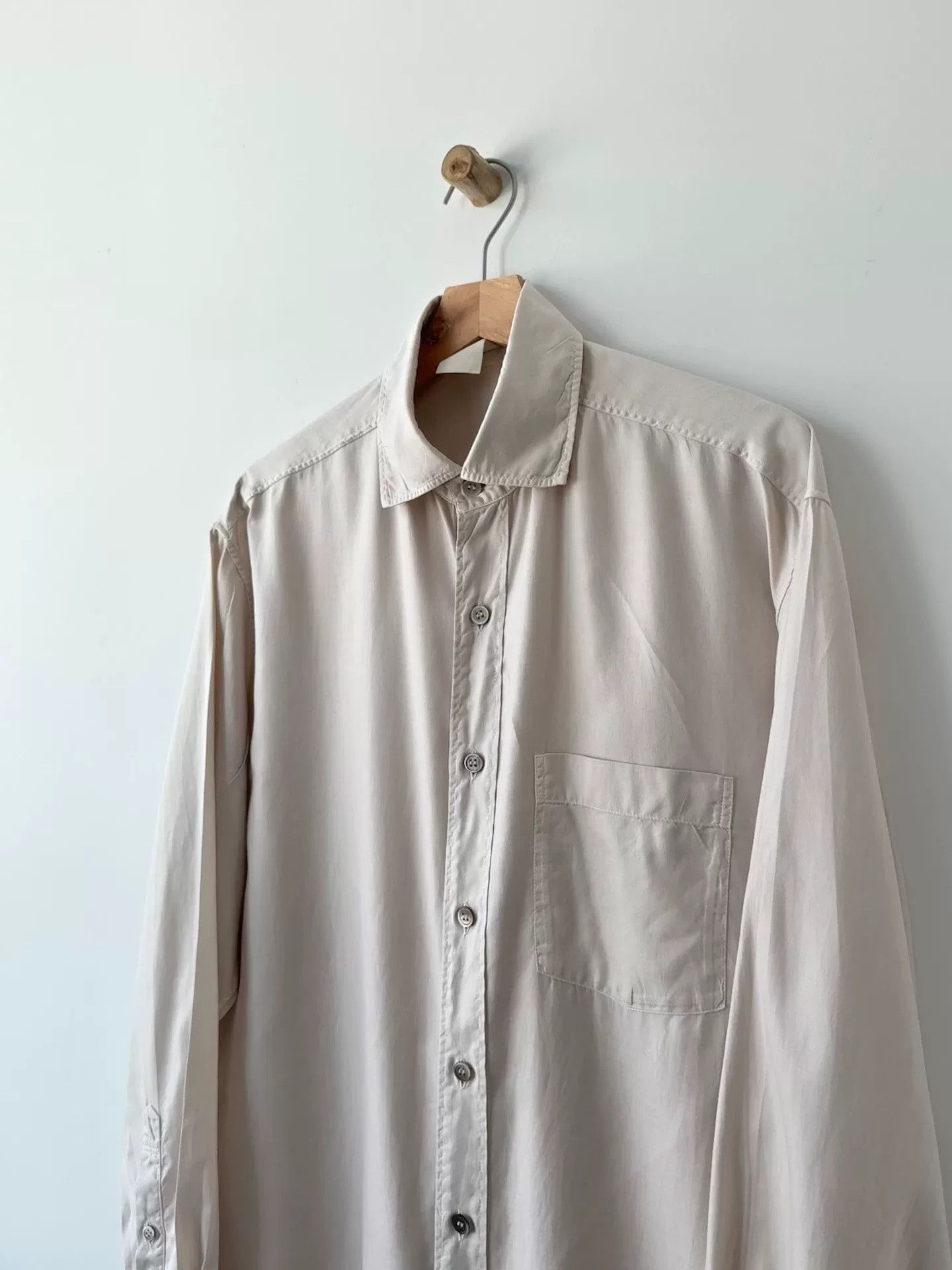 Yohji Yamamoto Yohji Yamamoto Long Sleeve Shirt for Men Size US L / EU 52-54 / 3 - 2 Thumbnail