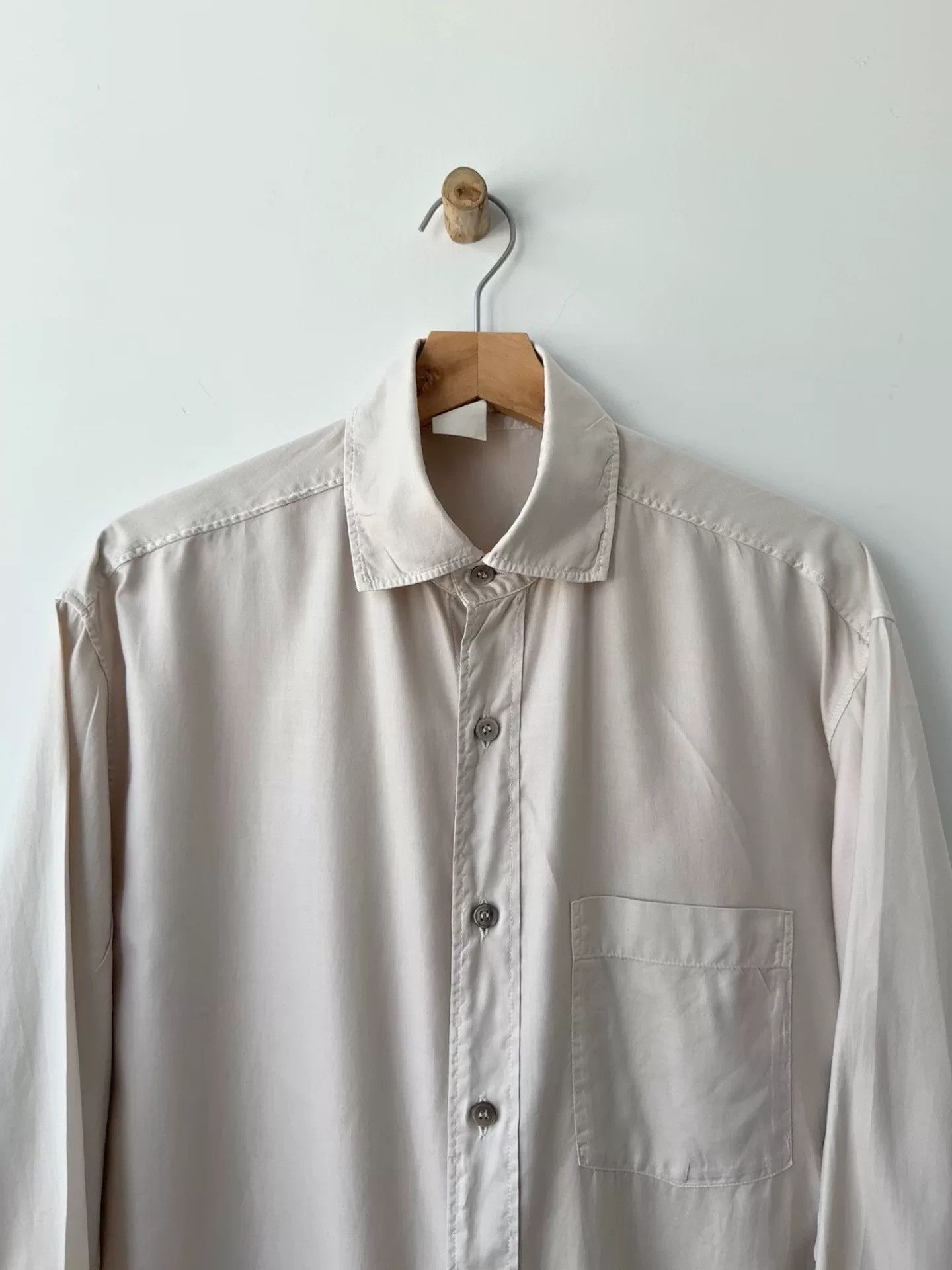 Yohji Yamamoto Yohji Yamamoto Long Sleeve Shirt for Men Size US L / EU 52-54 / 3 - 3 Thumbnail