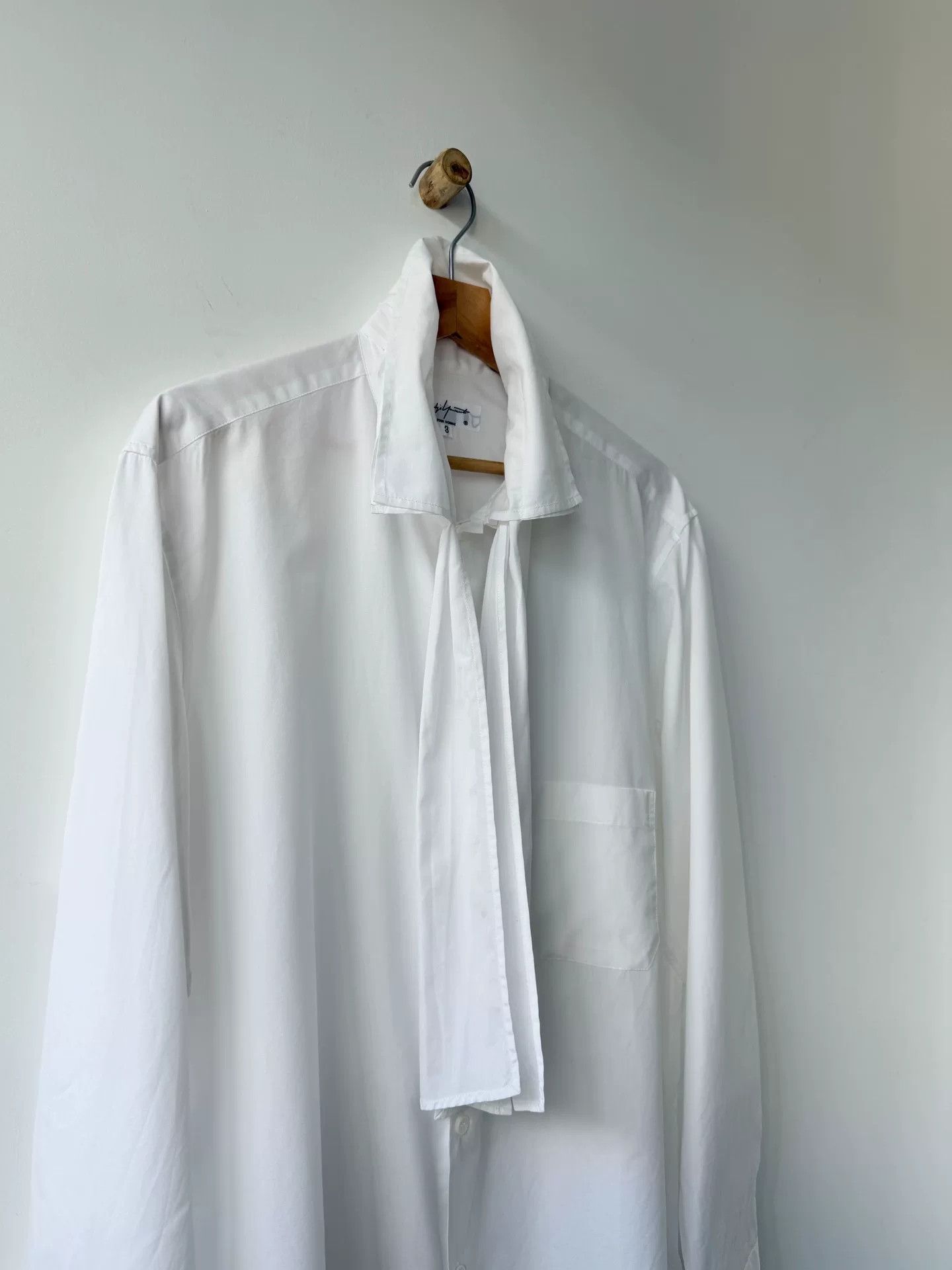 Yohji Yamamoto Yohji Yamamoto White Long Sleeve Shirttail Size US M / EU 48-50 / 2 - 4 Thumbnail