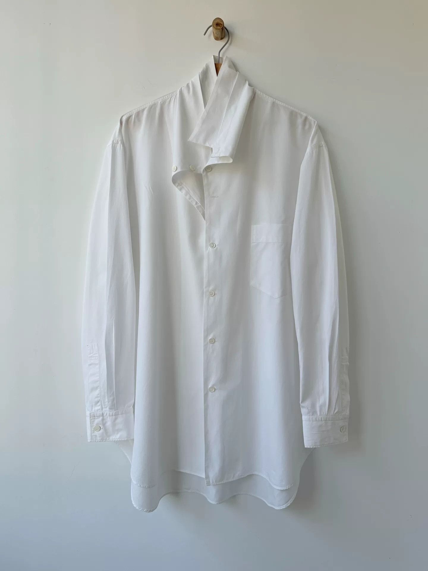 Yohji Yamamoto Yohji Yamamoto Pour Homme White Shirt Size US M / EU 48-50 / 2 - 3 Thumbnail