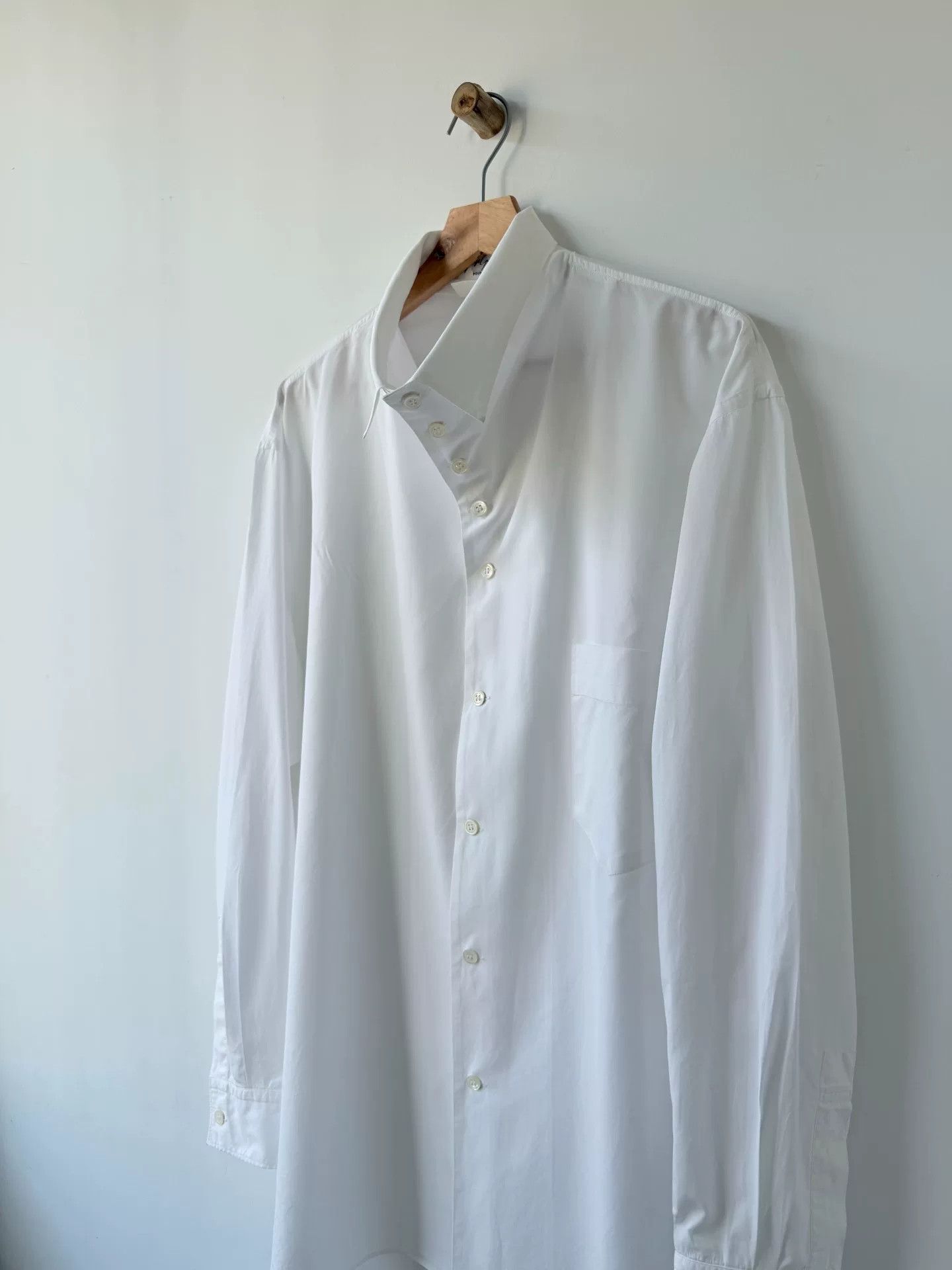 Yohji Yamamoto Yohji Yamamoto Pour Homme White Shirt Size US M / EU 48-50 / 2 - 6 Thumbnail
