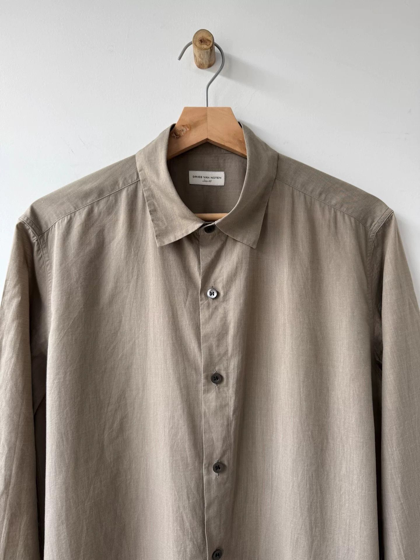 Dries Van Noten drapes van noten moss green button-up shirt Size US L / EU 52-54 / 3 - 3 Thumbnail