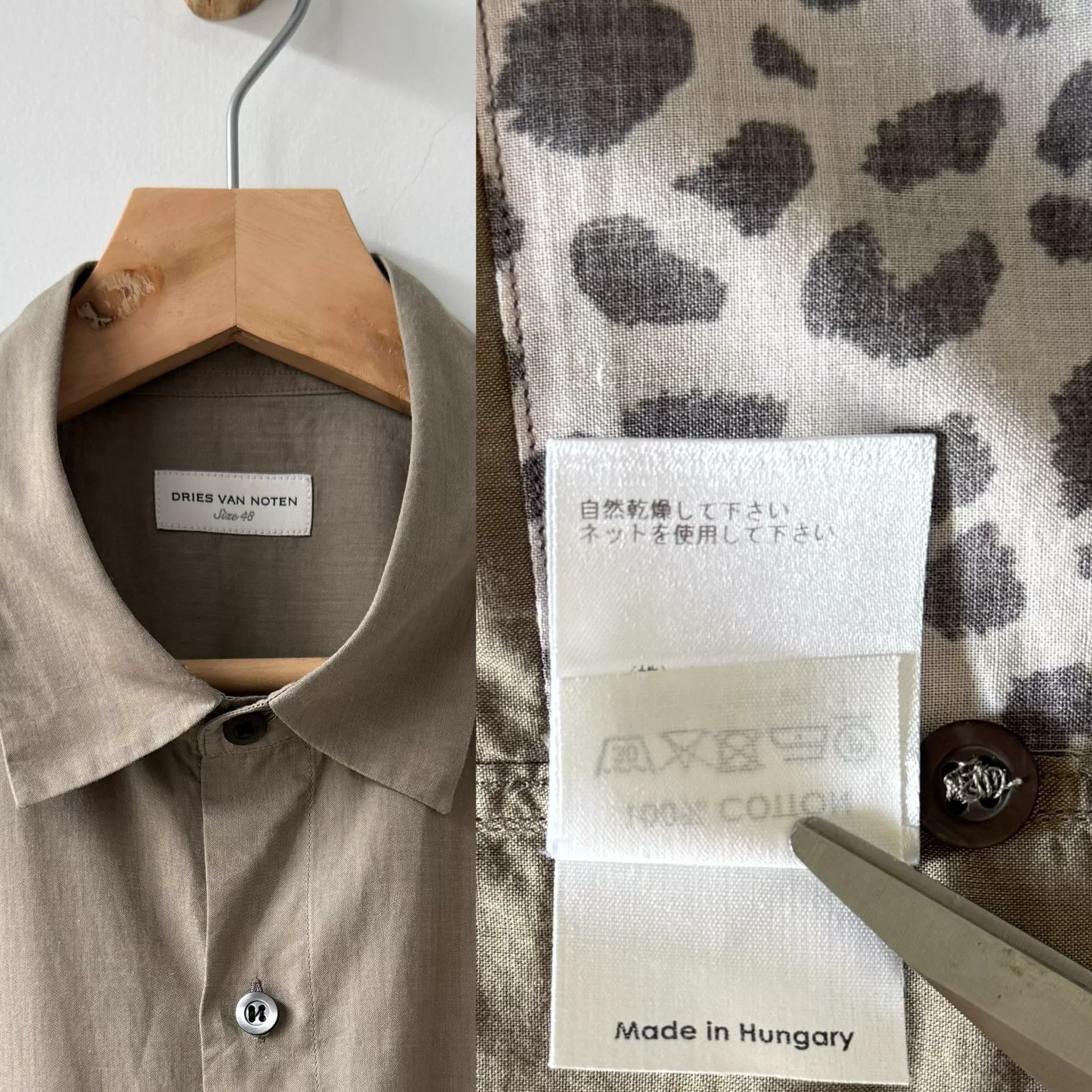 Dries Van Noten drapes van noten moss green button-up shirt Size US L / EU 52-54 / 3 - 6 Thumbnail