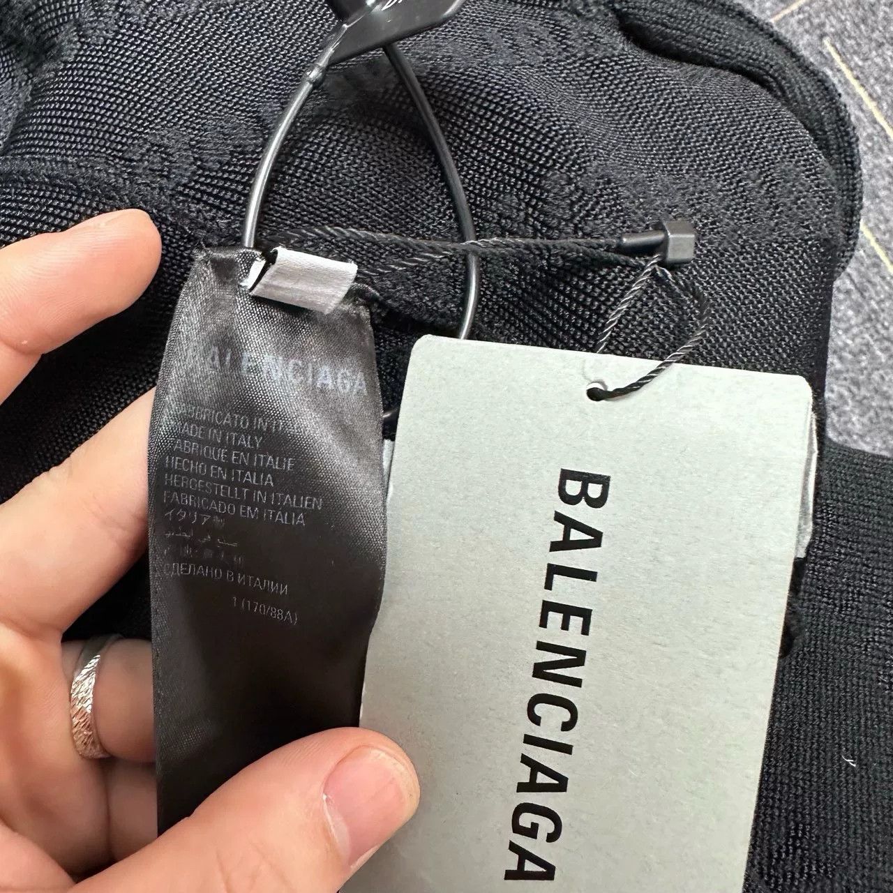 Balenciaga balenciaga blackout logo cardigan size L Size US L / EU 52-54 / 3 - 4 Thumbnail