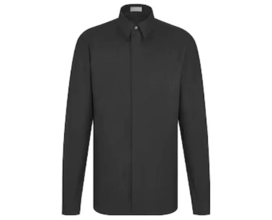 Dior dior black logo print long sleeve shirt Size US L / EU 52-54 / 3 - 6 Thumbnail