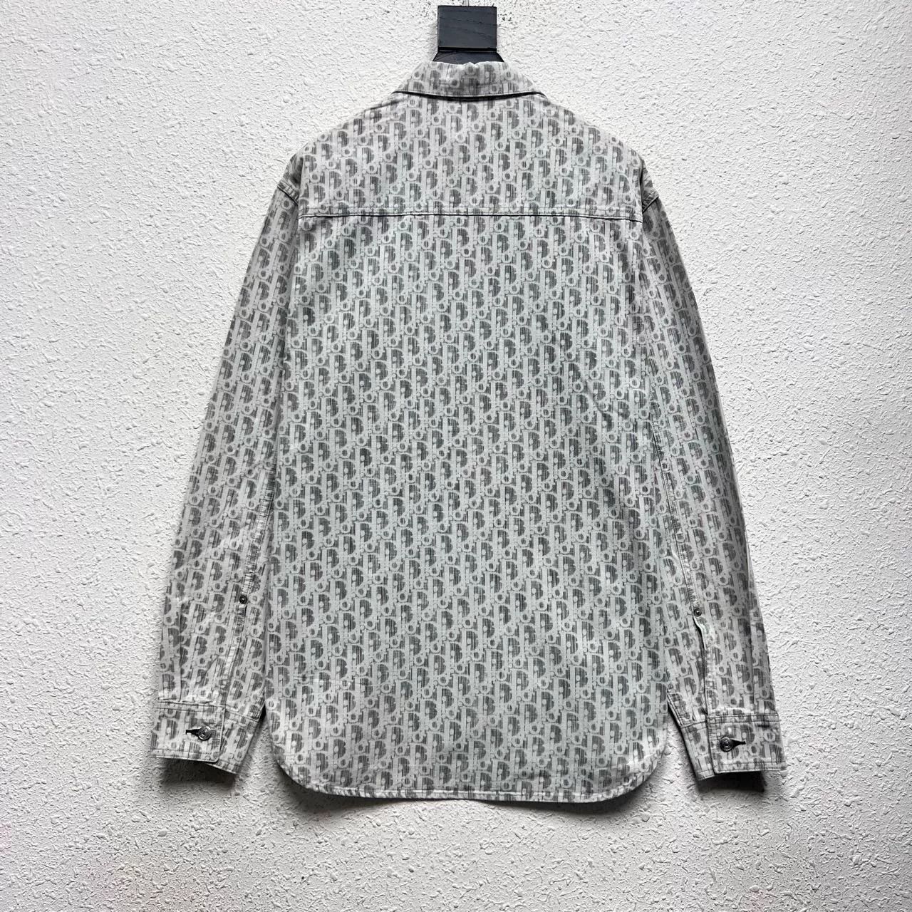 Dior dior gray and white denim shirt jacket Size US L / EU 52-54 / 3 - 2 Thumbnail