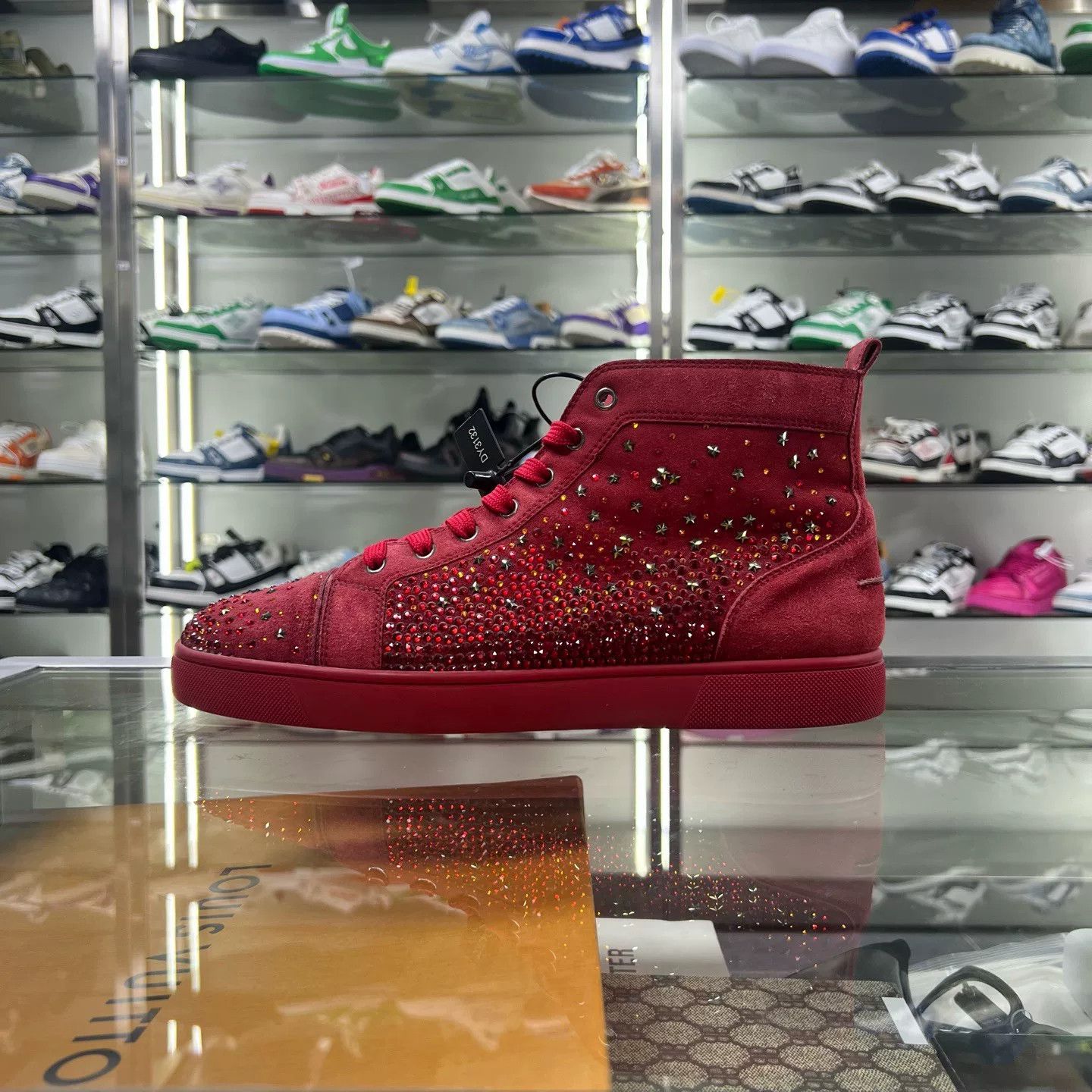 Christian Louboutin christian louboutin red high-top sneakers Size US 11 / EU 44 - 2 Thumbnail