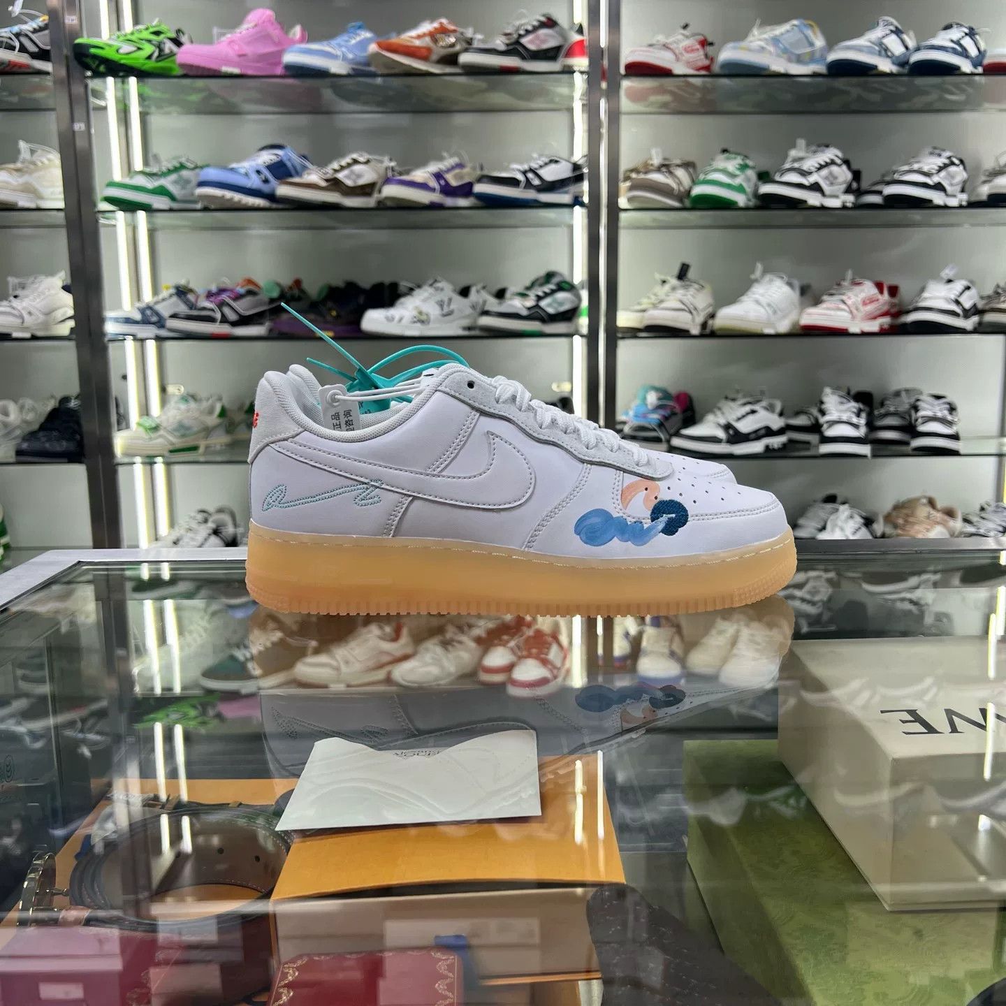 Y-3 af1 x mayumi yamse graffiti sneakers Size US 10 / EU 43 - 2 Thumbnail