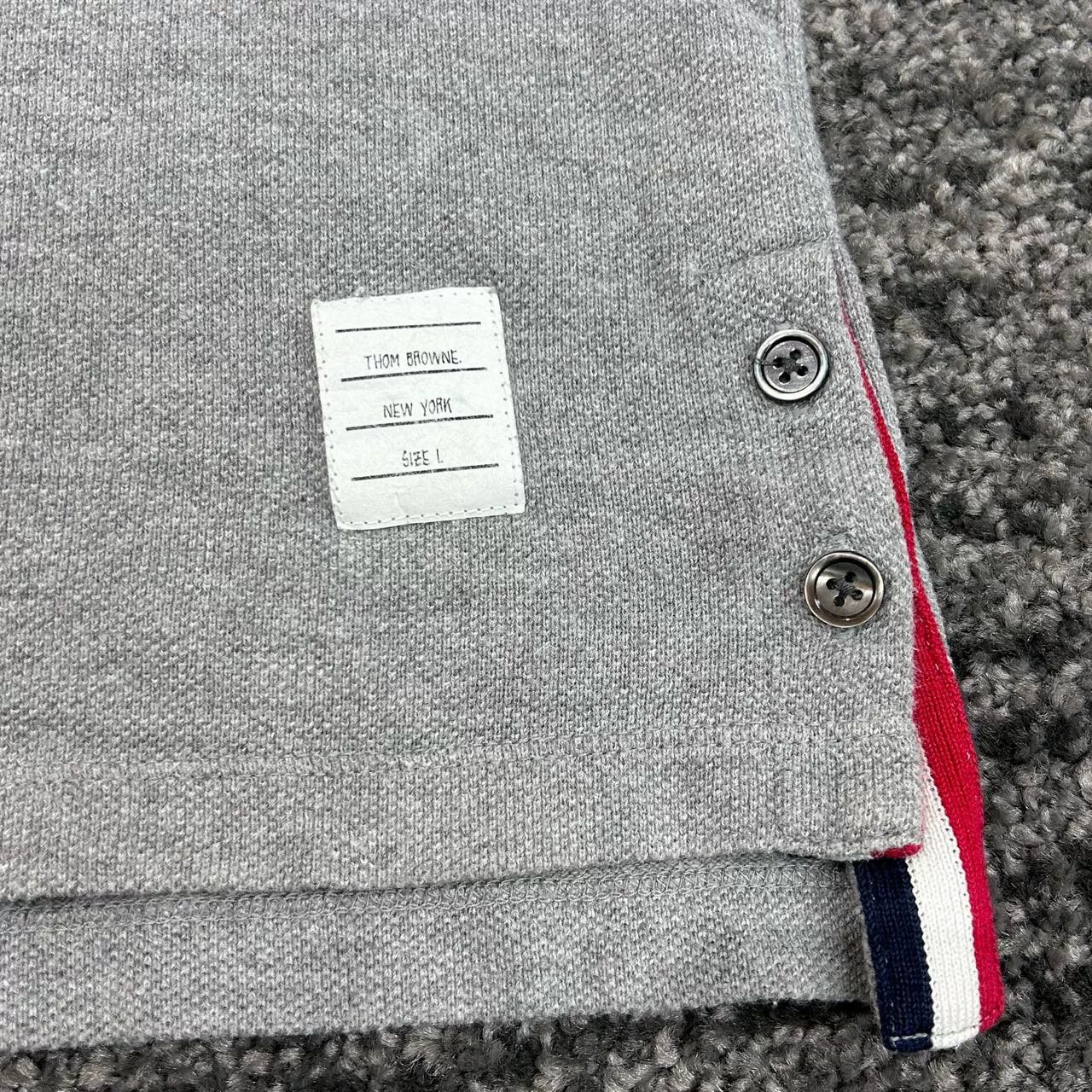 Thom Browne thom browne gray long sleeve wool sweater Size US XS / EU 42 / 0 - 4 Thumbnail