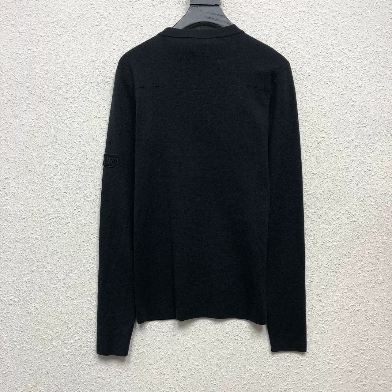 Dior black embroidered cashmere knit sweater Size XS / US 0-2 / IT 36-38 - 2 Thumbnail