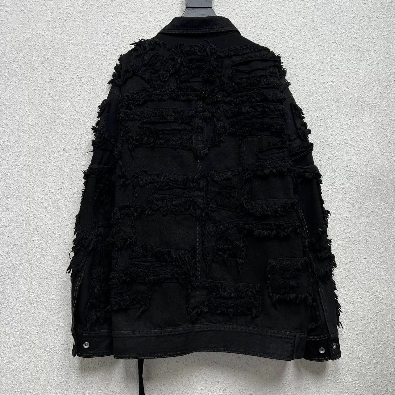 Rick Owens rick owens distressed black denim jacket Size US S / EU 44-46 / 1 - 2 Thumbnail