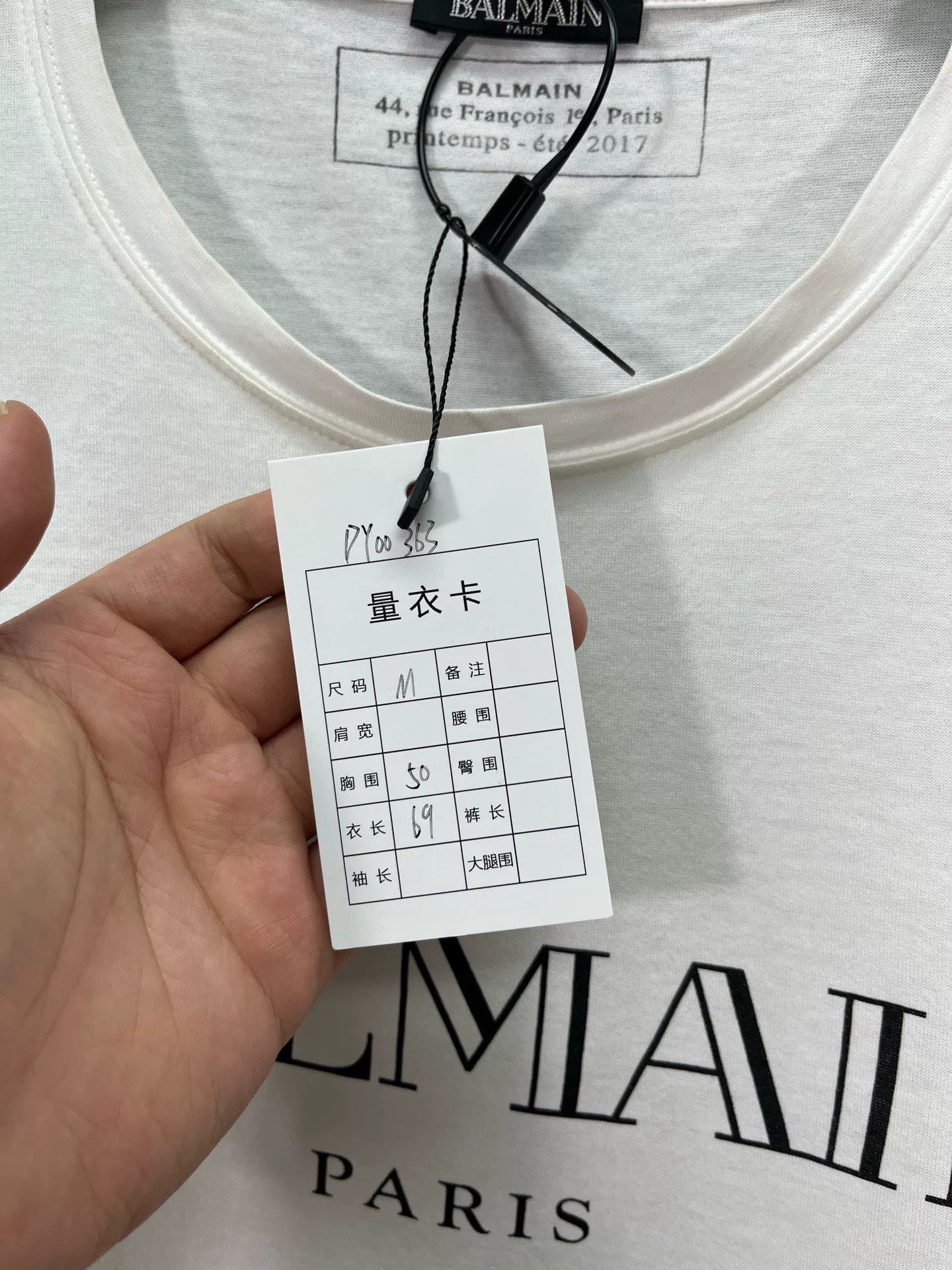 Balmain balmain letter tee size m in excellent condition Size US M / EU 48-50 / 2 - 7 Thumbnail