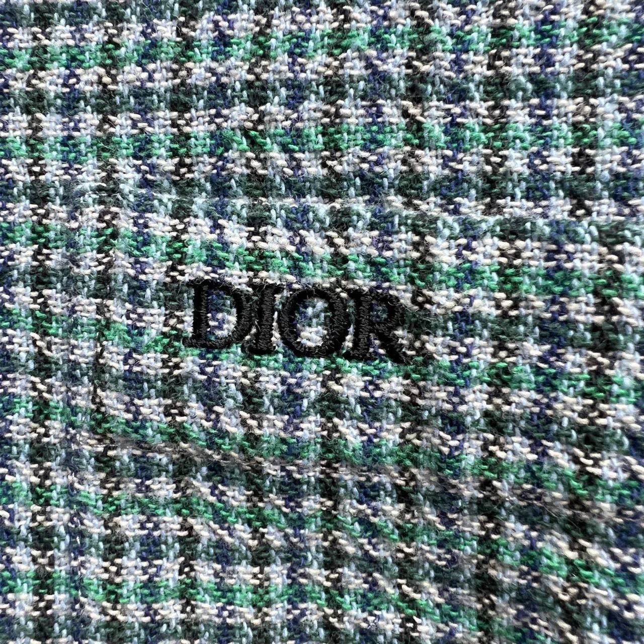 Dior dior ss23 embroidered logo plaid long sleeve shirt Size US M / EU 48-50 / 2 - 6 Thumbnail
