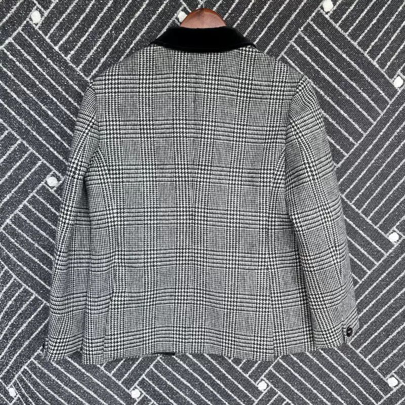 Gucci gucci fw22 checked print collar jacket Size L / US 10 / IT 46 - 2 Thumbnail