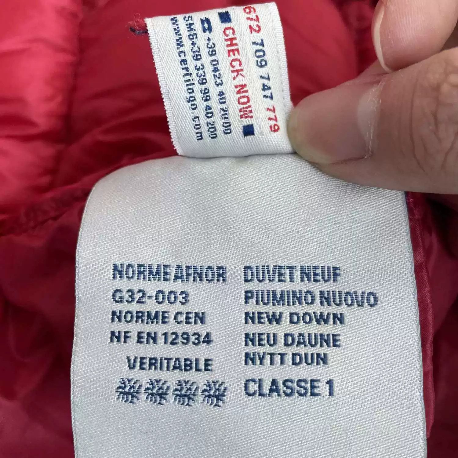 Moncler slim red down vest by Moncler Size US XS / EU 42 / 0 - 7 Thumbnail