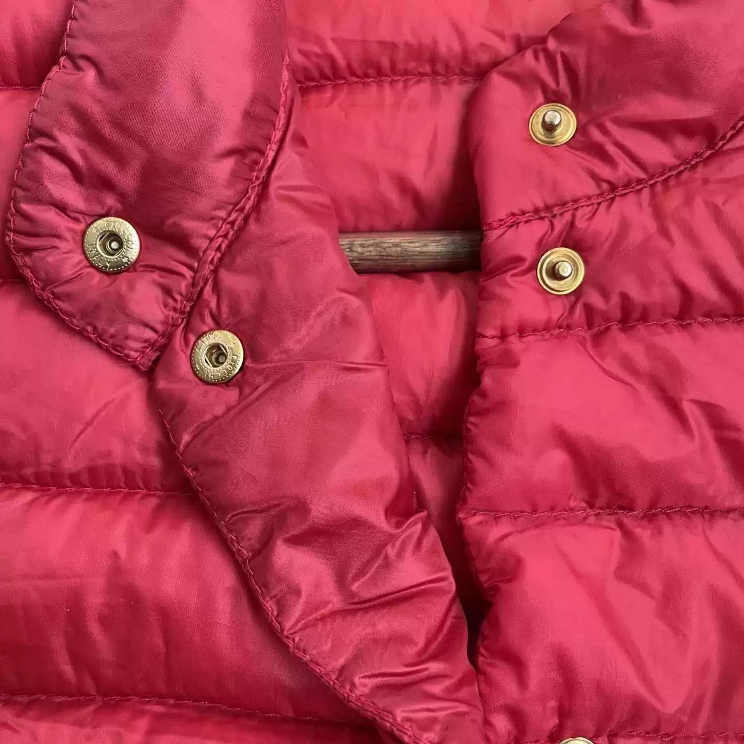 Moncler slim red down vest by Moncler Size US XS / EU 42 / 0 - 4 Thumbnail