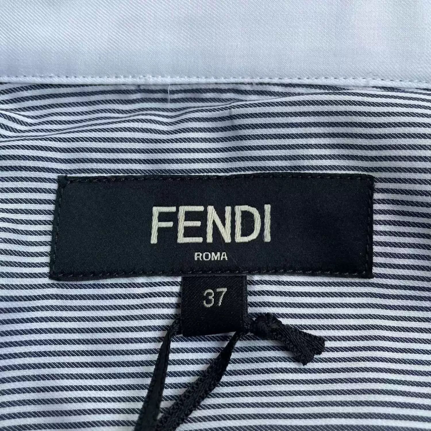 Fendi fendi striped long sleeve button-up shirt Size US M / EU 48-50 / 2 - 5 Thumbnail
