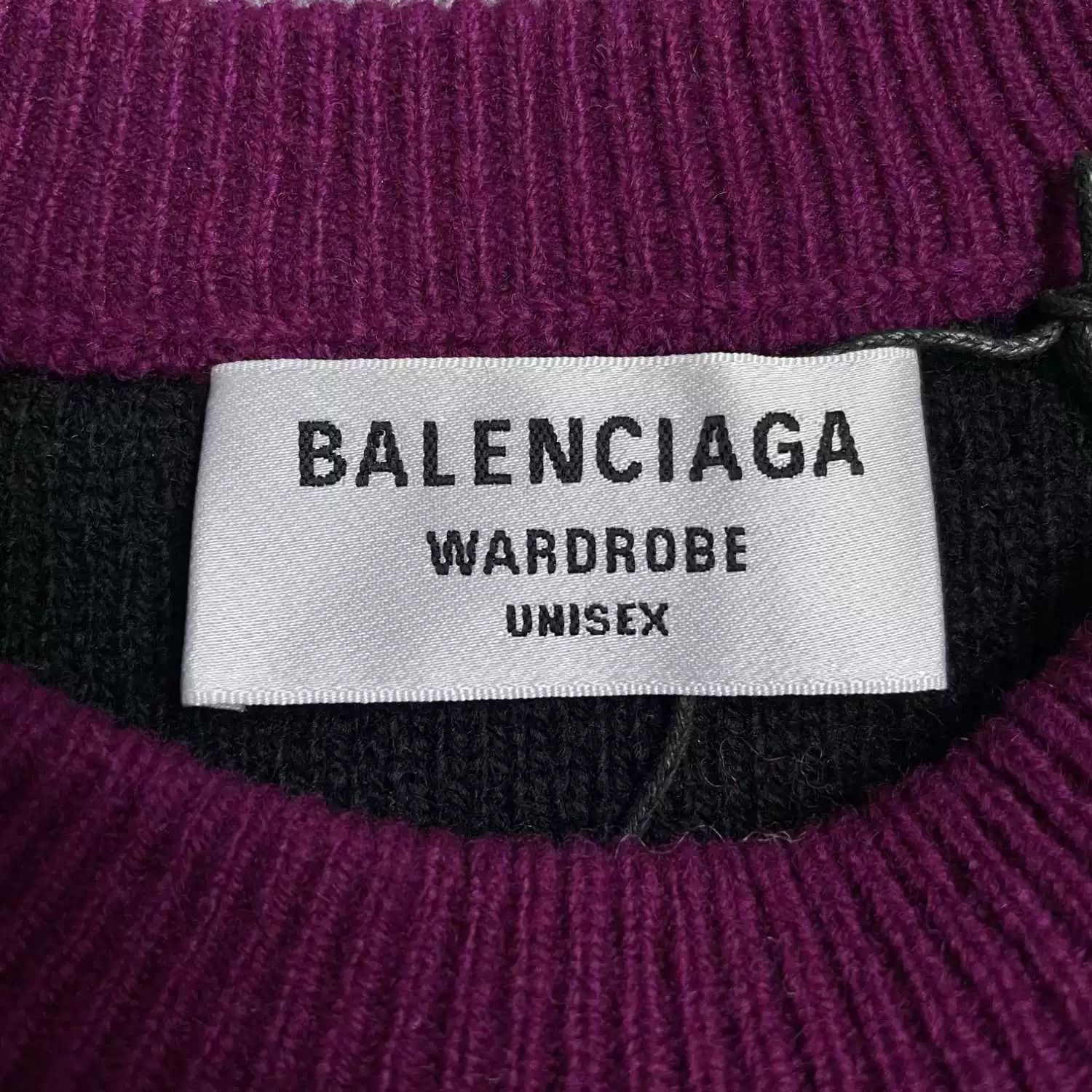 Balenciaga Balenciaga SS22 Purple Logo Print Sweater Size XS / US 0-2 / IT 36-38 - 4 Thumbnail
