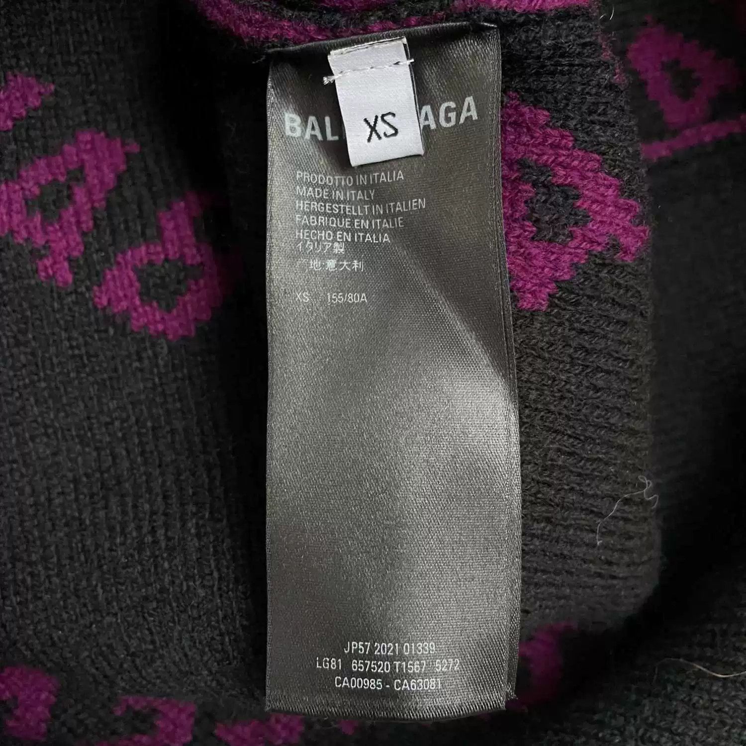 Balenciaga Balenciaga SS22 Purple Logo Print Sweater Size XS / US 0-2 / IT 36-38 - 5 Thumbnail