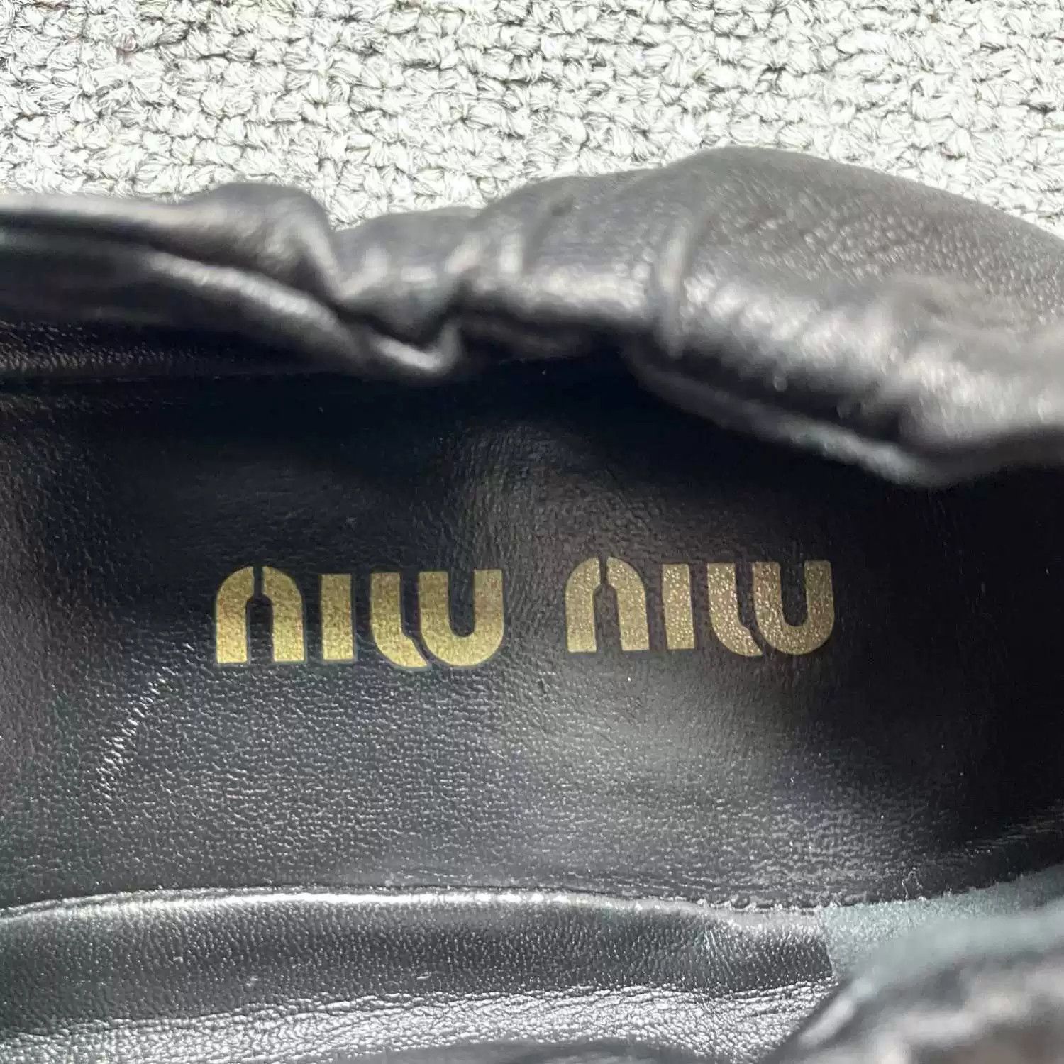 Miu Miu Miu Miu Ruches Nappa Leather Ballet Flats Size US 9 / IT 39 - 9 Thumbnail